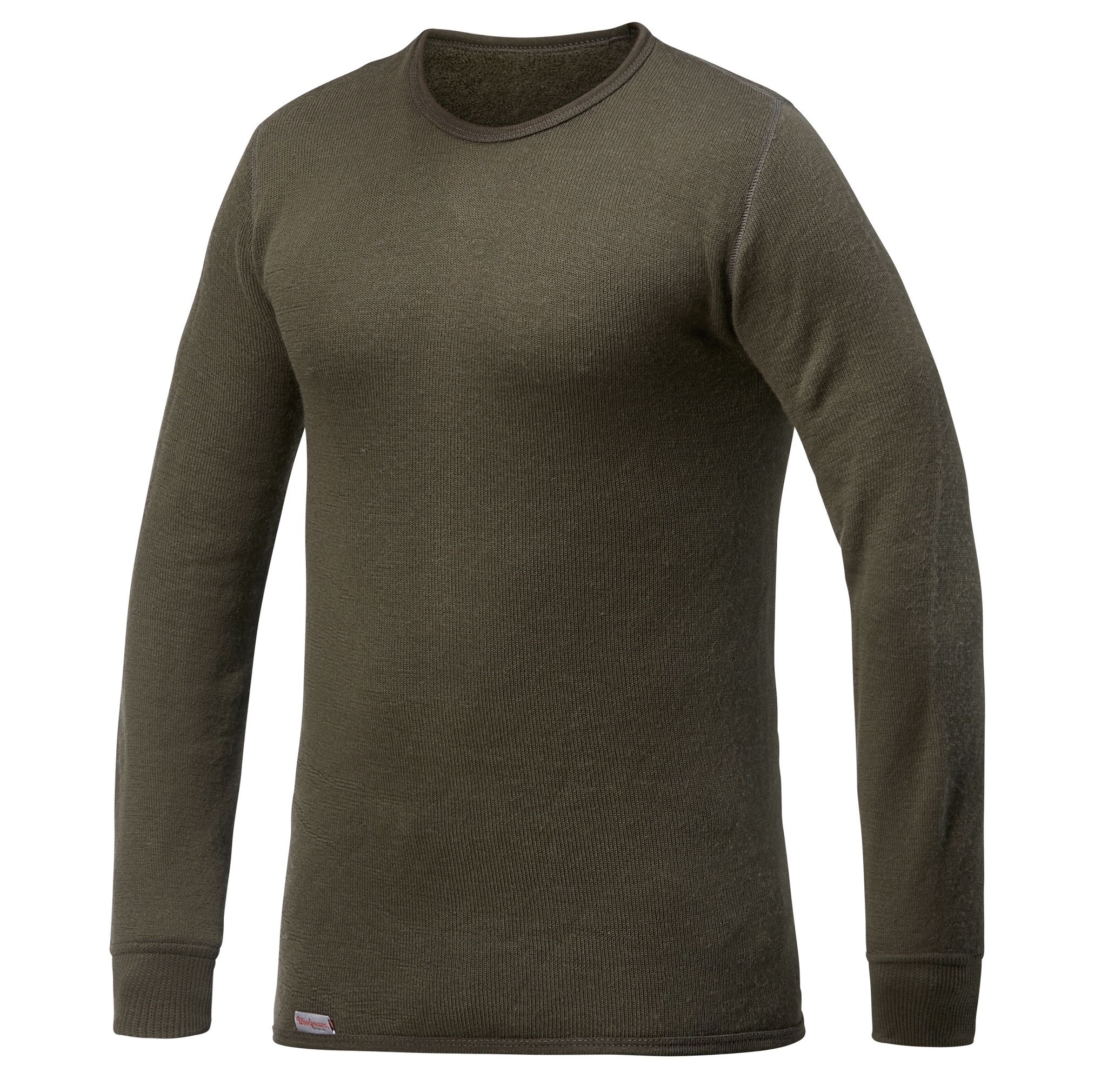 Woolpower® Crewneck 200 Langarmshirt aus Merinowolle | Farbe: Pine Green | Größe: M