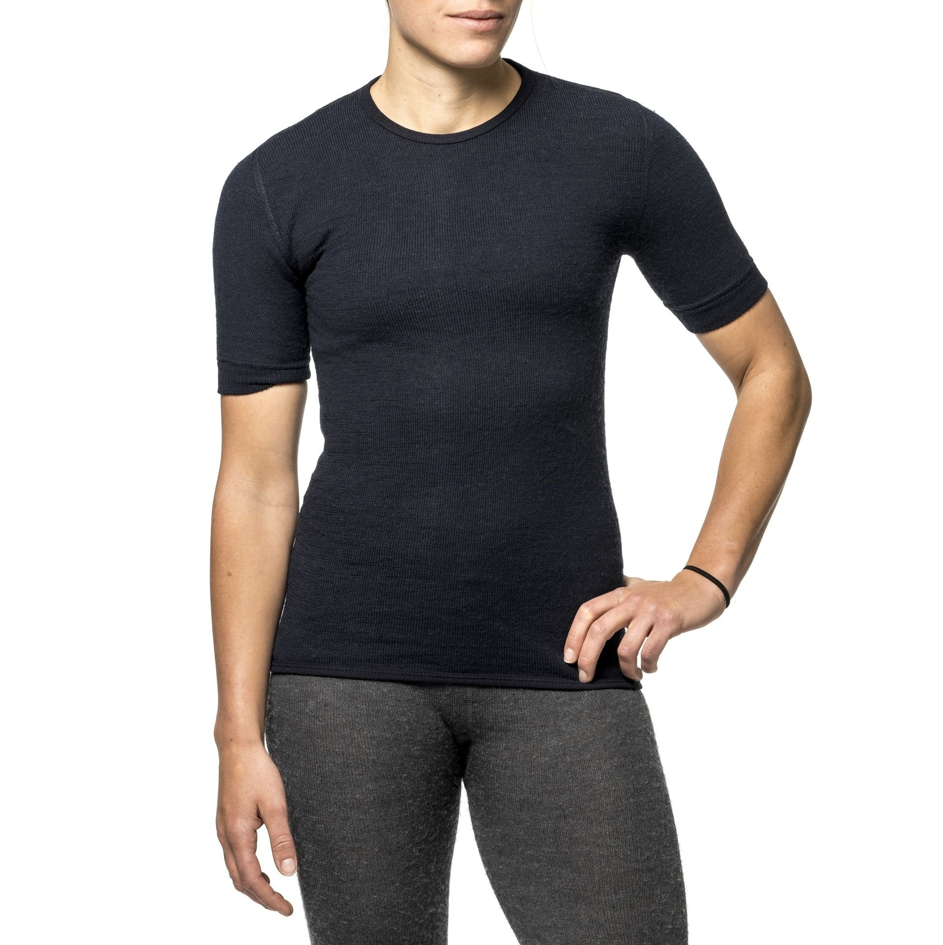 Woolpower® Tee 200 Unisex Shirt / Rundstrickshirt | Farbe: Dark Navy | Größe: M