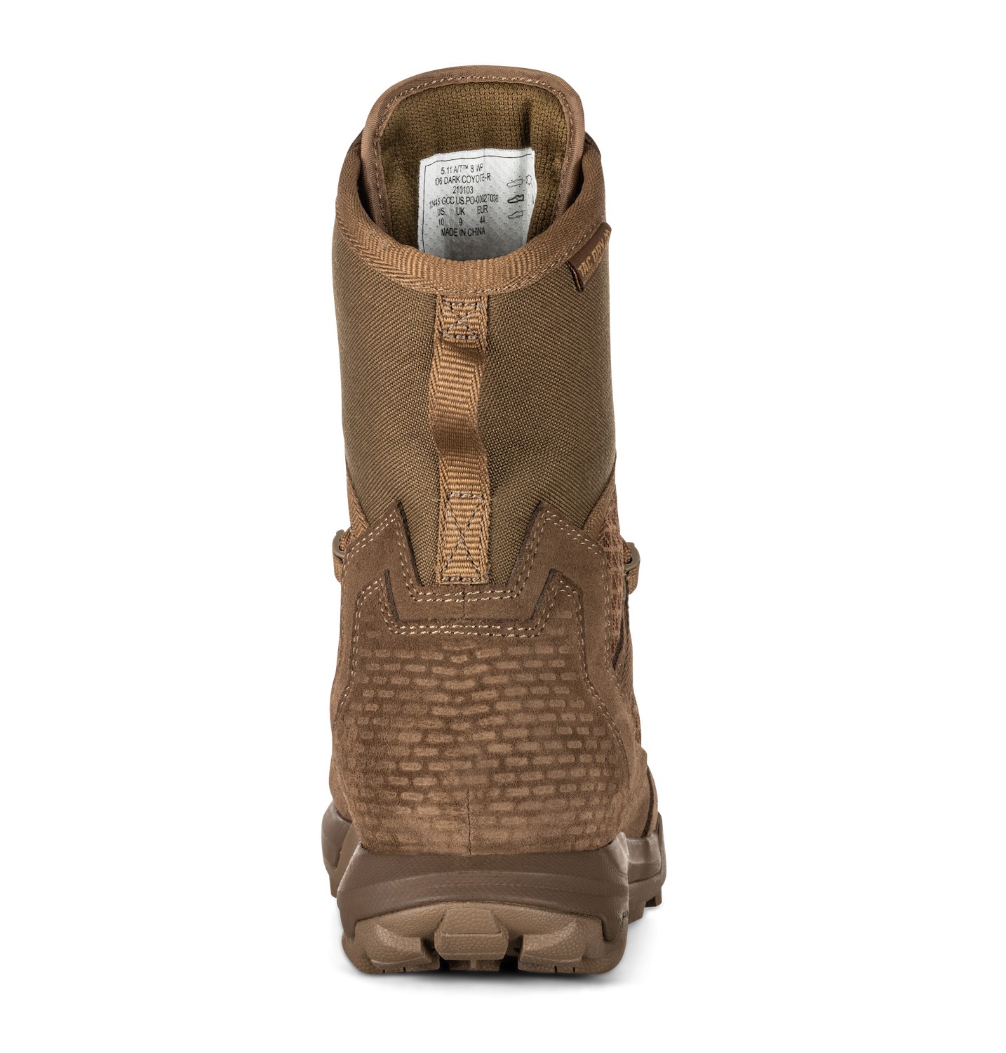 5.11 A/T 8" Waterproof Non-Zip Boot / Einsatzstiefel | Farbe: Dark Coyote | Größe: EU 38.5 / US 6.0