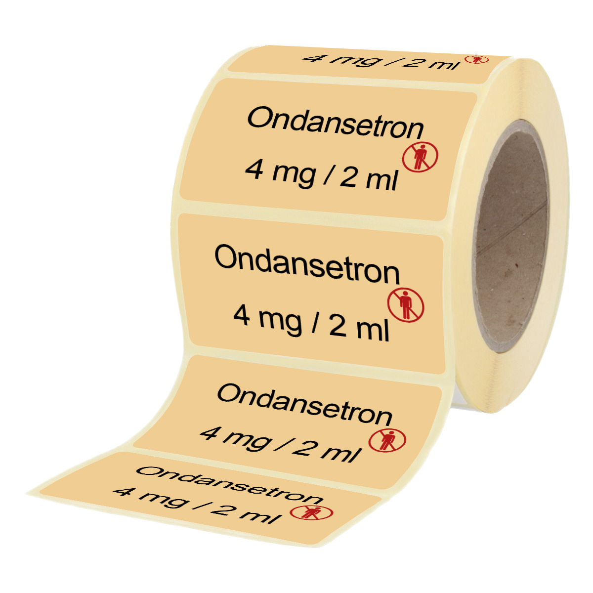 Übungsmedikamente® Ondansetron 4 mg / 2 ml - Etiketten für Brechampullen 100 Etiketten