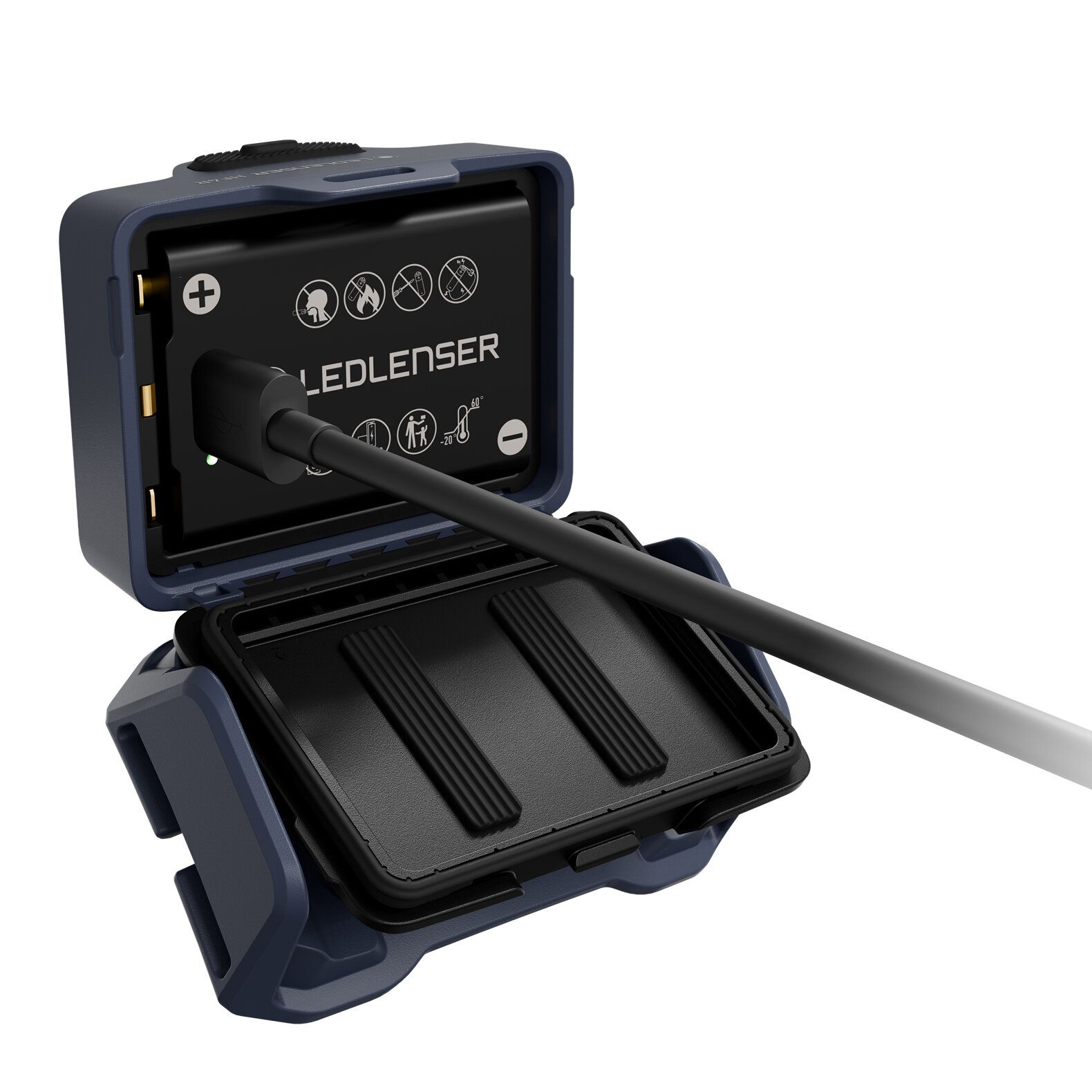 Ledlenser® HF4R LED Stirnlampe | 650 Lumen | Farbe: Smoky Blue