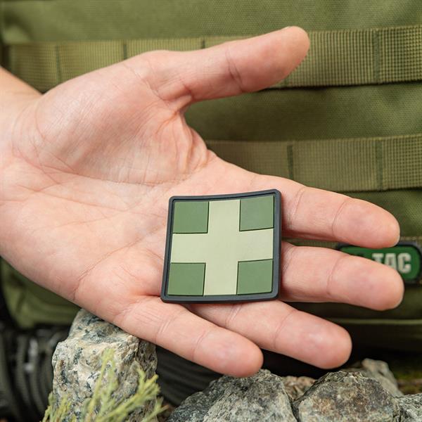M-TAC® Medic Cross 3D Patch | Abmessung: 5 x 5 cm | Farbe: Oliv