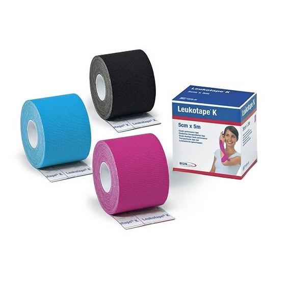 BSN medical® Leukotape® K Kinesiologie-Tape | 5 Packungen | Größe: 5 m x 5,0 cm | Farbauswahl