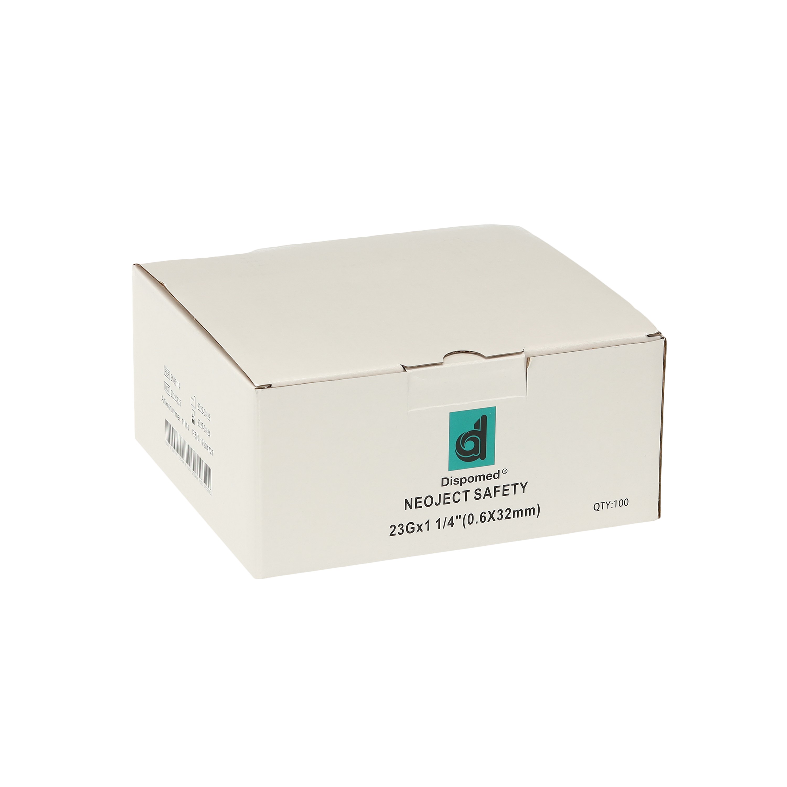 Dispomed® Neoject® Safety Kanülen 23G / 0,60 x 32 mm | Farbe: Blau | Packung á 100 Stück