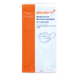 SÖHNGEN® aluderm® Medizinische Mundschutzmaske 3-lagig | EN14683:2019 IIR | Einzeln verpackt