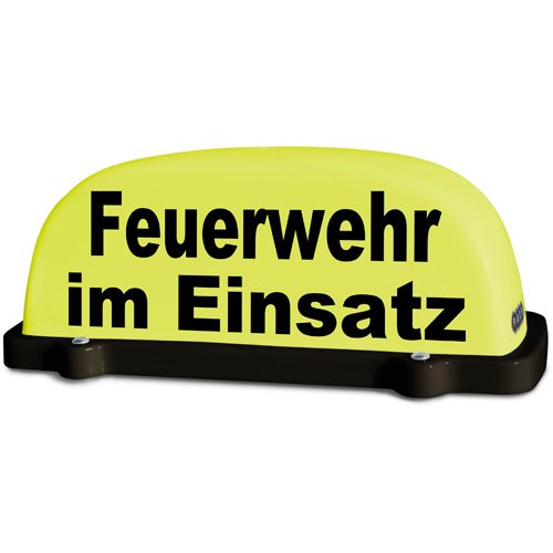 MeierMed Dachaufsetzer - Feuerwehr im Einsatz - unbeleuchtet - Farbe: Gelb
