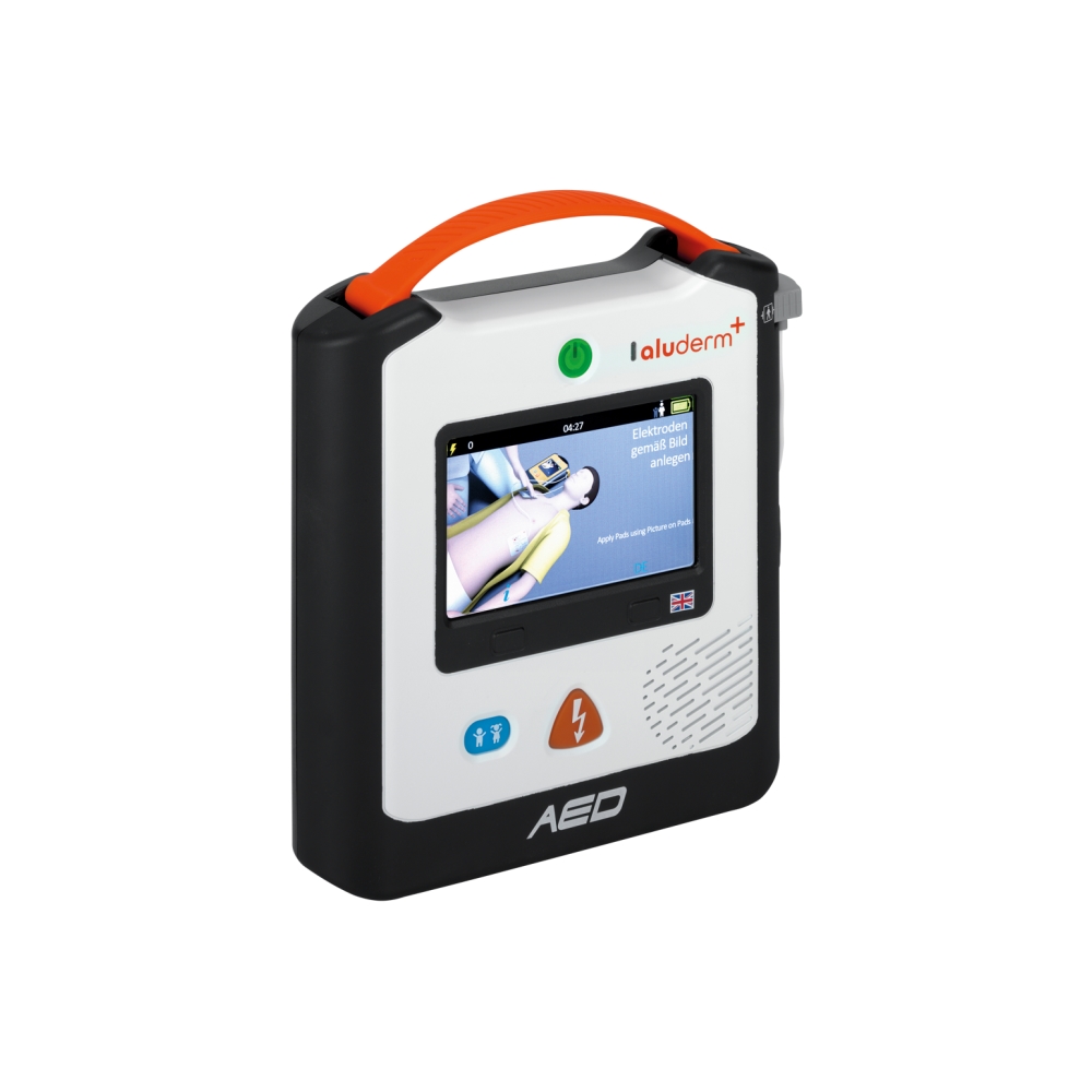 aluderm+® AED A2 | Erste-Hilfe-Defibrillator | DE, EN, FR