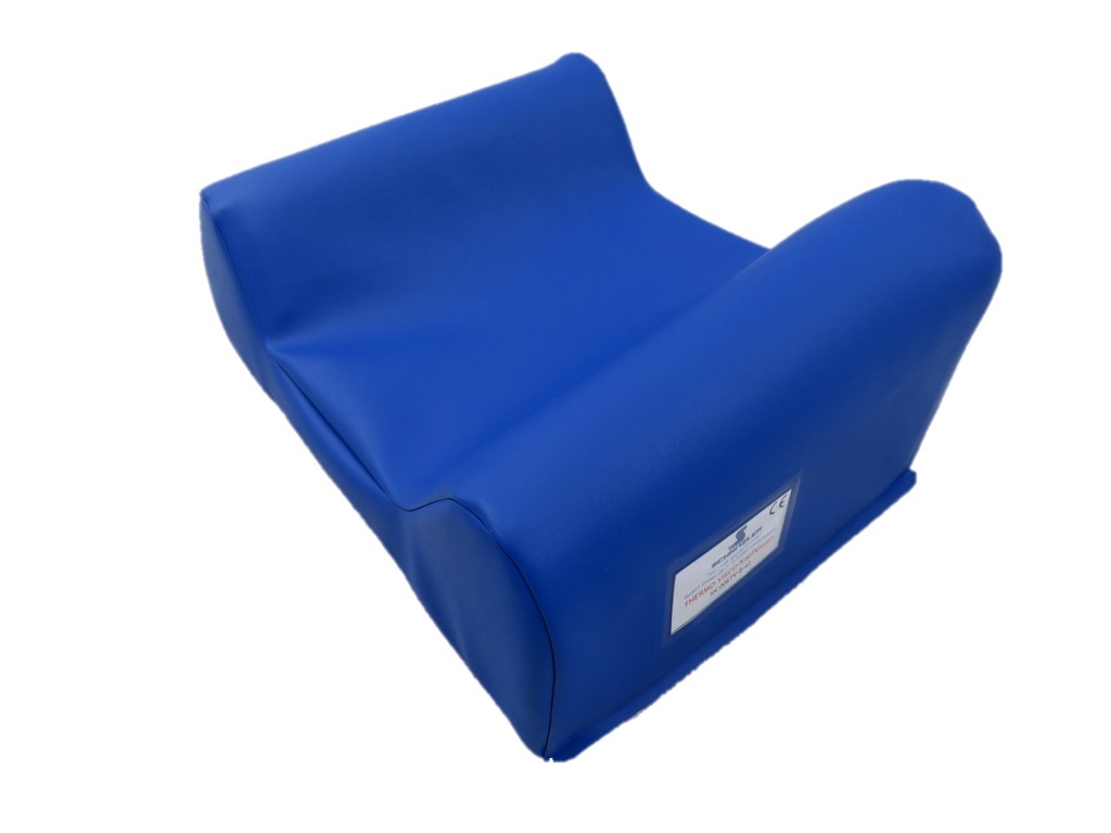 Schnitzler® Kopfkissen muldenförmig für Stryker-Tragen | Klettverbindung | Farbe: Blau