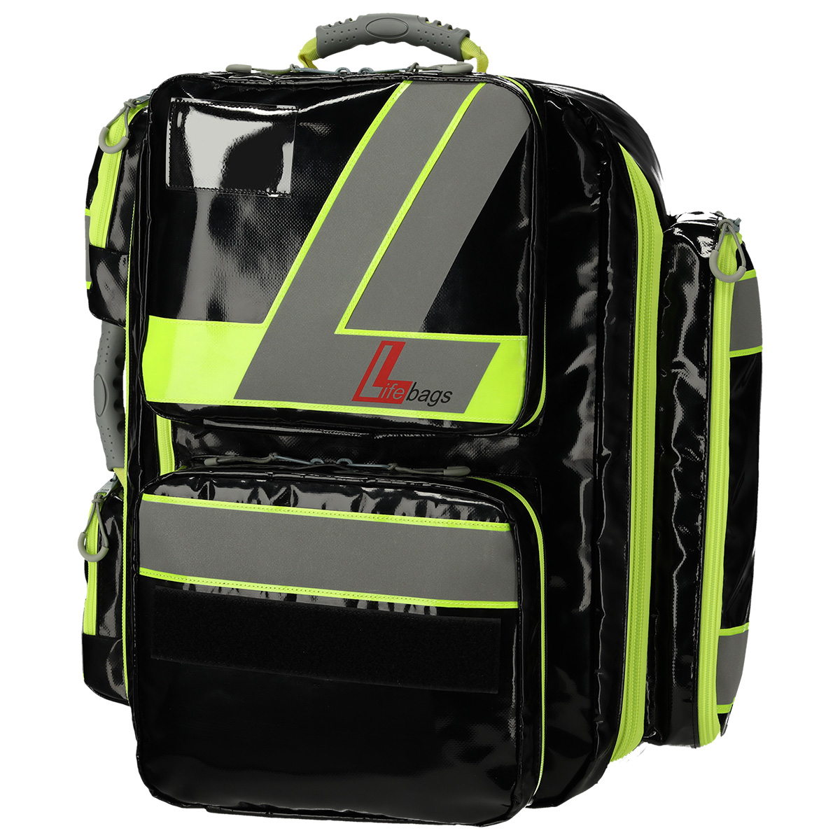 LifeBags® Notfallrucksack X-Large aus BagsTEX-Plane | Farbe: Schwarz