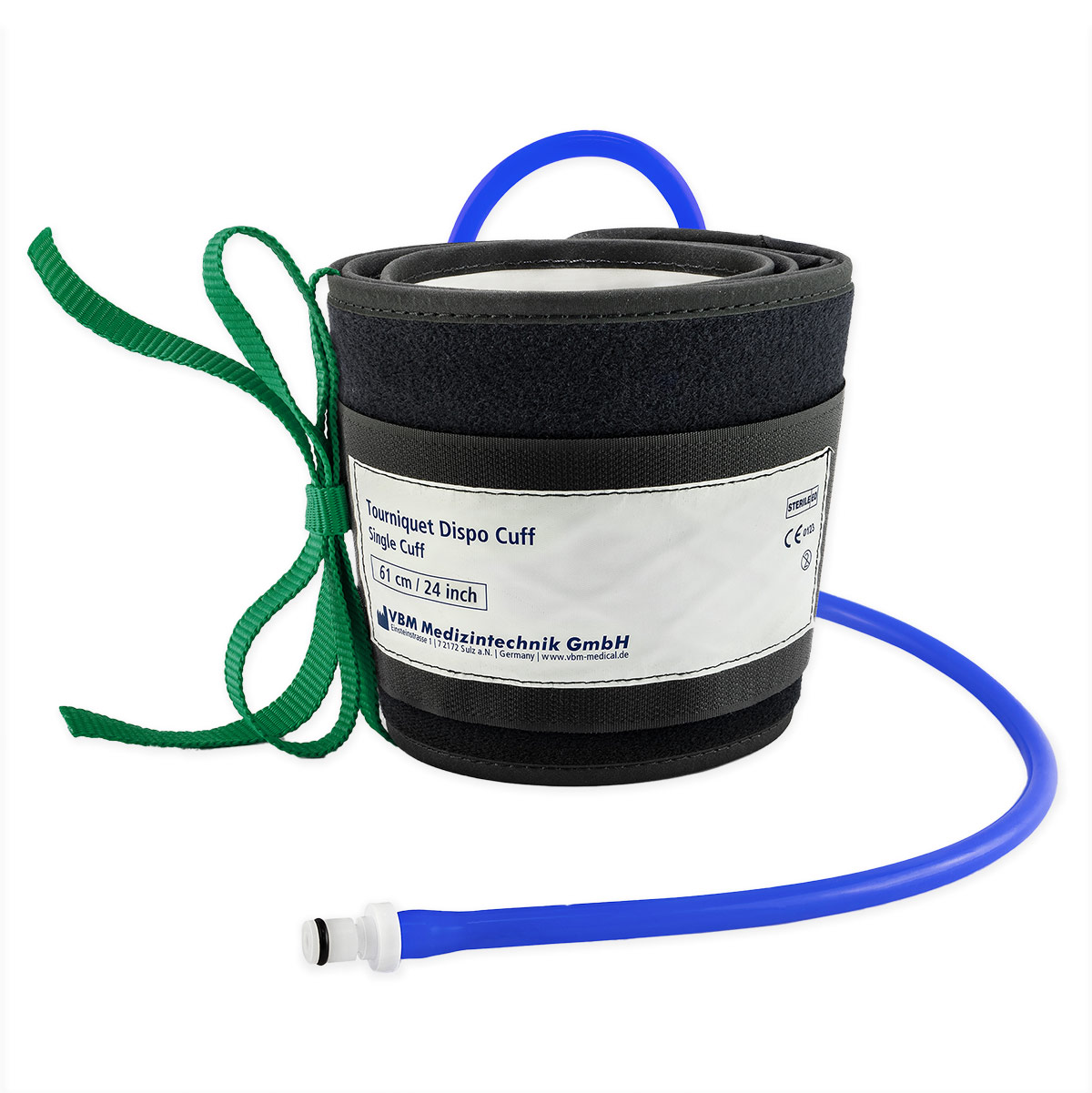 VBM® Tourniquet Dispo Cuff | Farbe: Grün | Größe: 35 x 8 cm | konische Form | Packung á 10 Stück