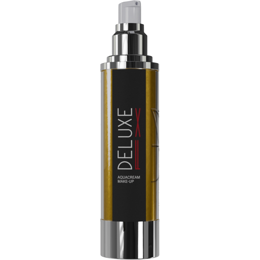 DELUXE-FX Schminke Aqua Cream Make-Up | Farbe: C12 / Gold, Metallic | Flasche á 100 ml