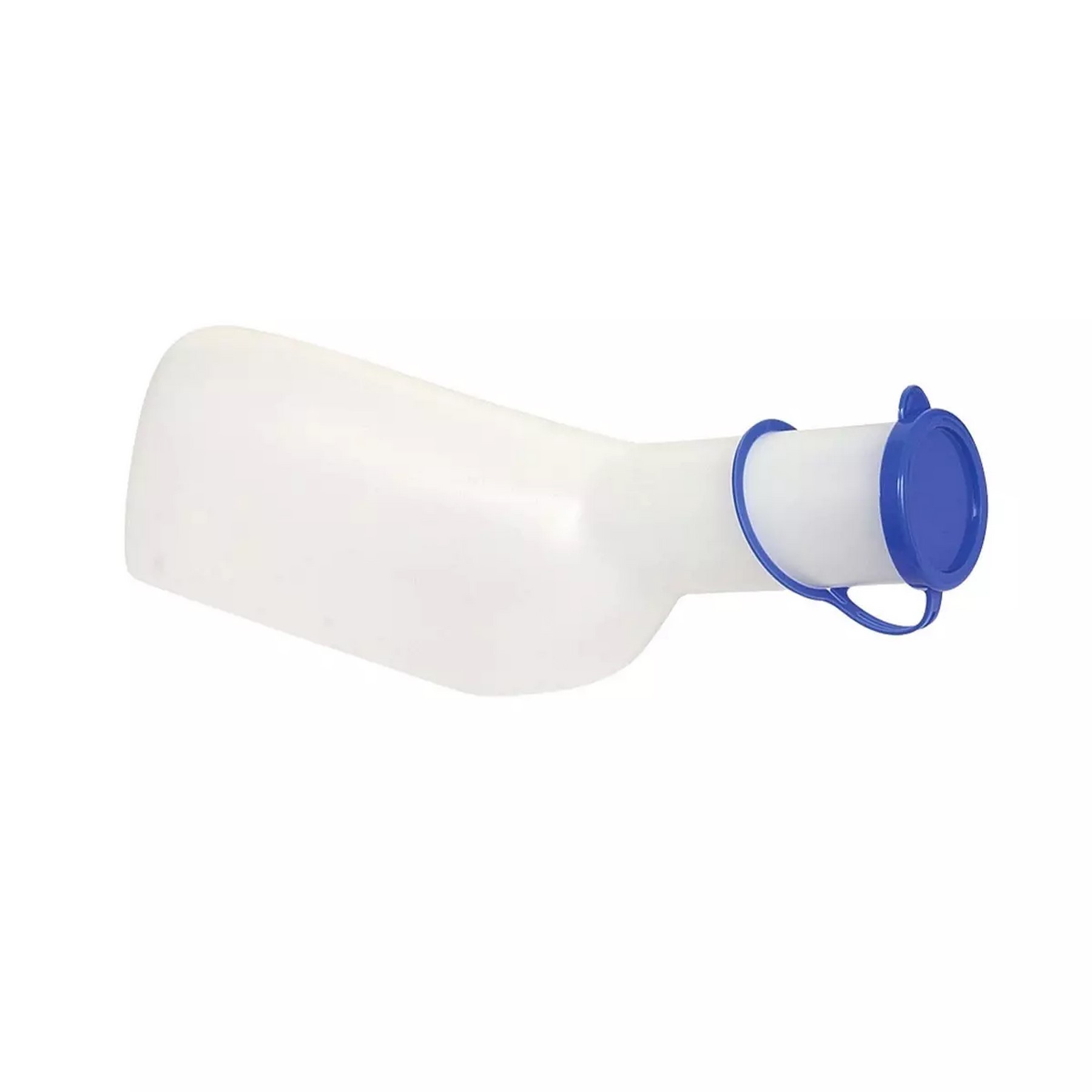 Top-Comfort Urinflasche für Männer aus Kunststoff mit PP Deckel | Milchig
