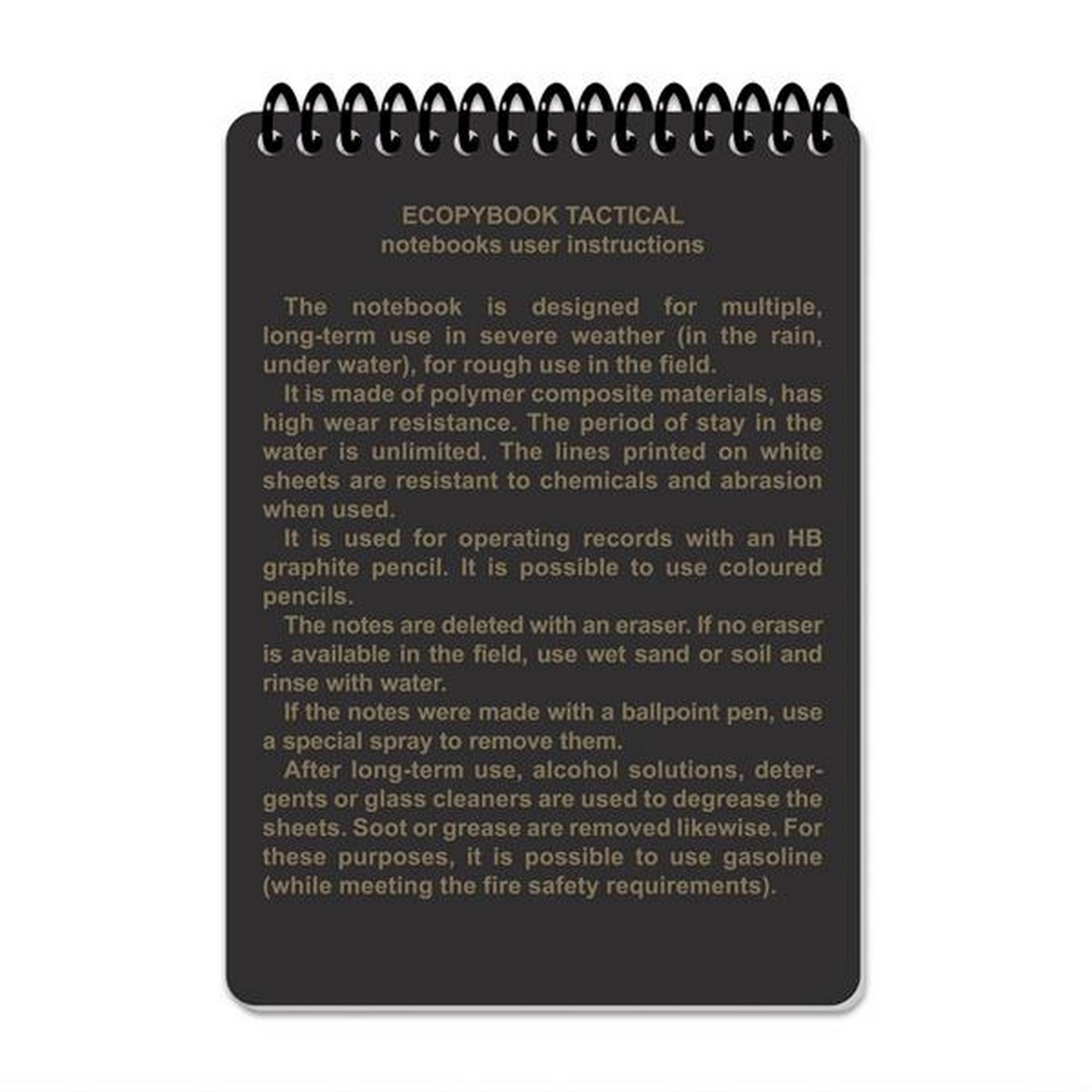 Ecopybook® Wasserdichtes Notizbuch / Tactical All Weather Notebook | Fireteam-Squad A6