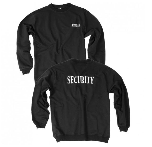 MeierSec Mil-Tec® Security SweatShirt - Farbe: Schwarz