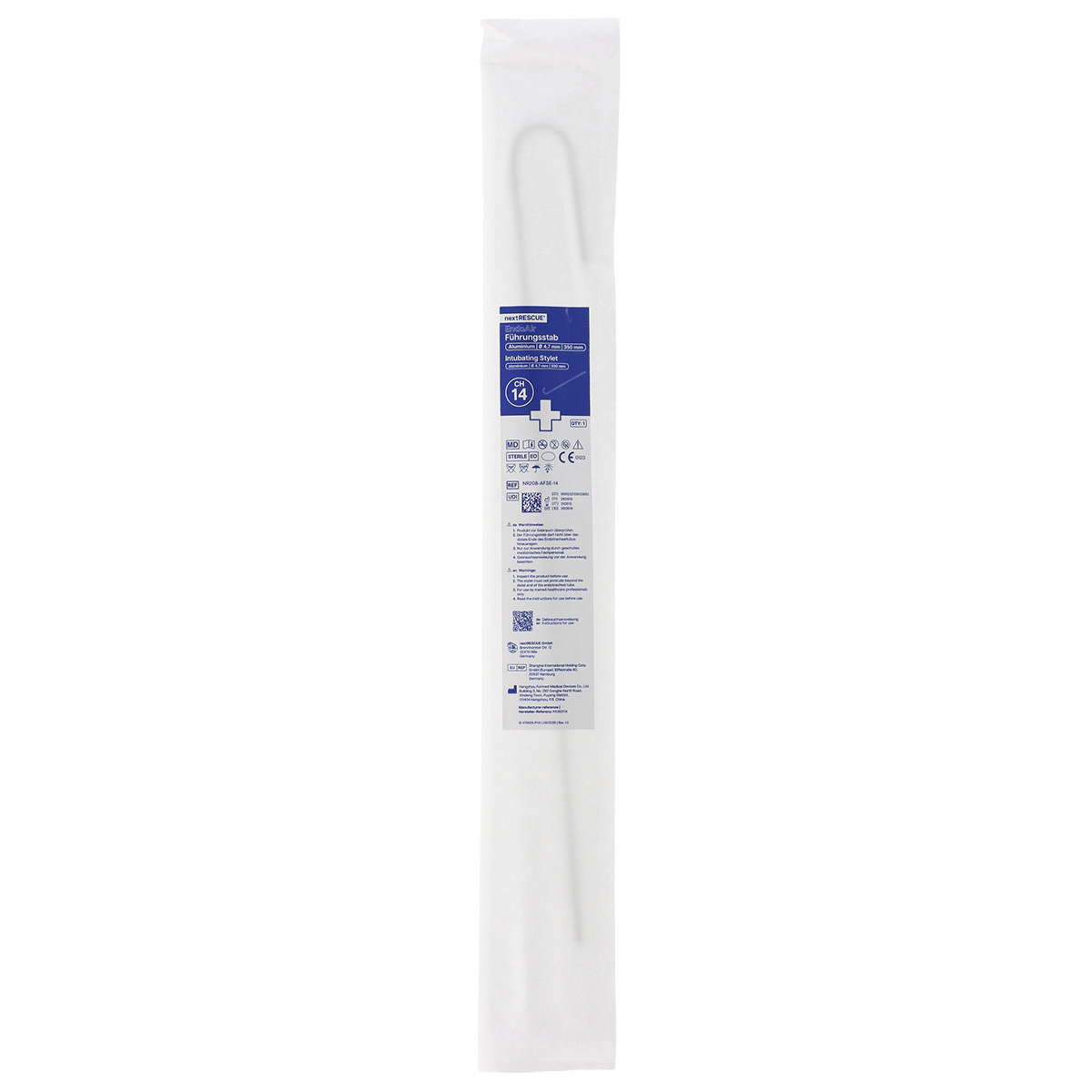 nextRESCUE® EndoAir Führungsstab | CH 14 | Ø 4,7 mm | Länge: 350 mm
