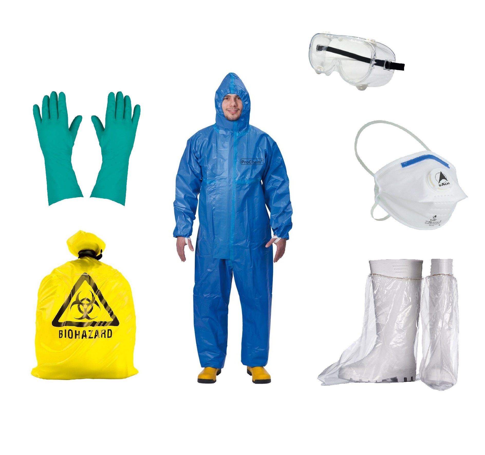 MEIERmed® Infektionsschutz Set / Ebola Schutz-Set Professional | Größe: XXL | Menge: 1 Set