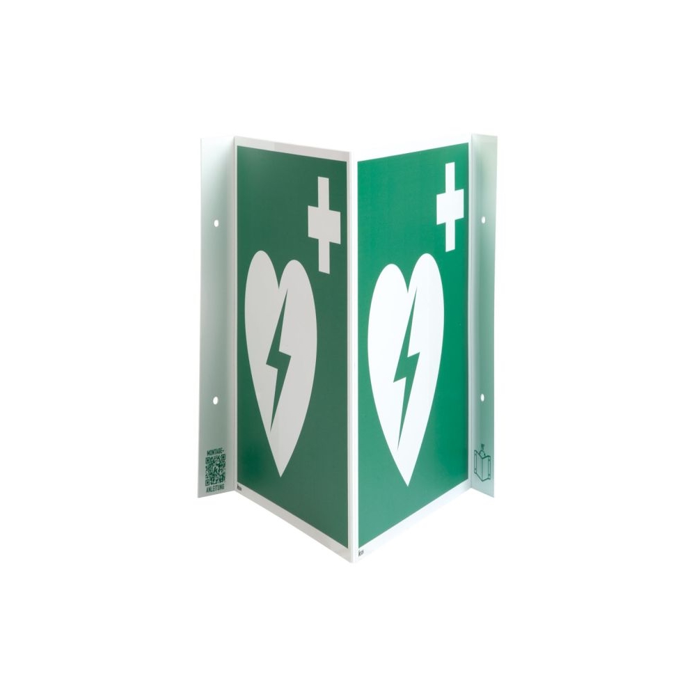 aluderm+® Rettungs-Nasenschild AED