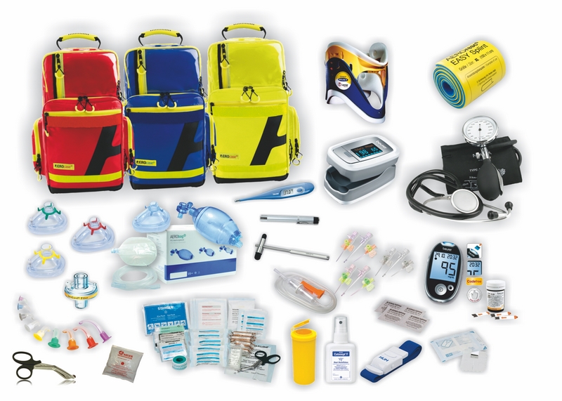 MEIERmed® Notfallrucksack Large | Füllung Rettungsdienst SEG XXL | AEROtex®-Plan | Tagesleuchtgelb