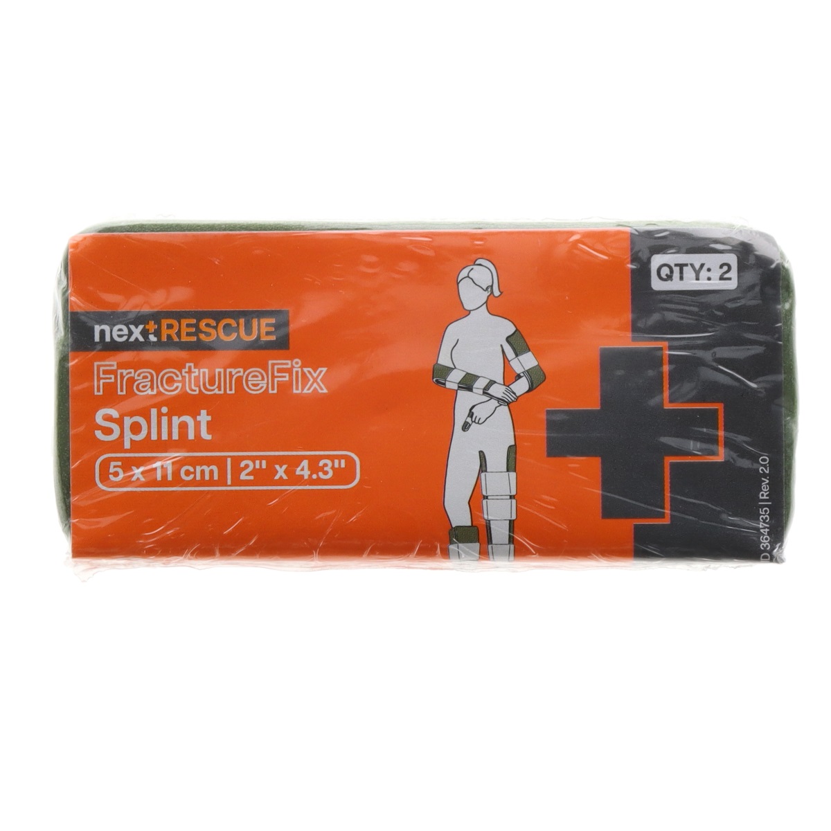 nextRESCUE® FractureFix tactical Splintschiene | Ausführung: XS Finger | Farbe: Oliv