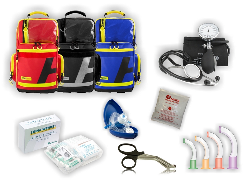 MeierMed Notfallrucksack Large | Füllung Sanitätsdienst XS | AEROtex®-Dura