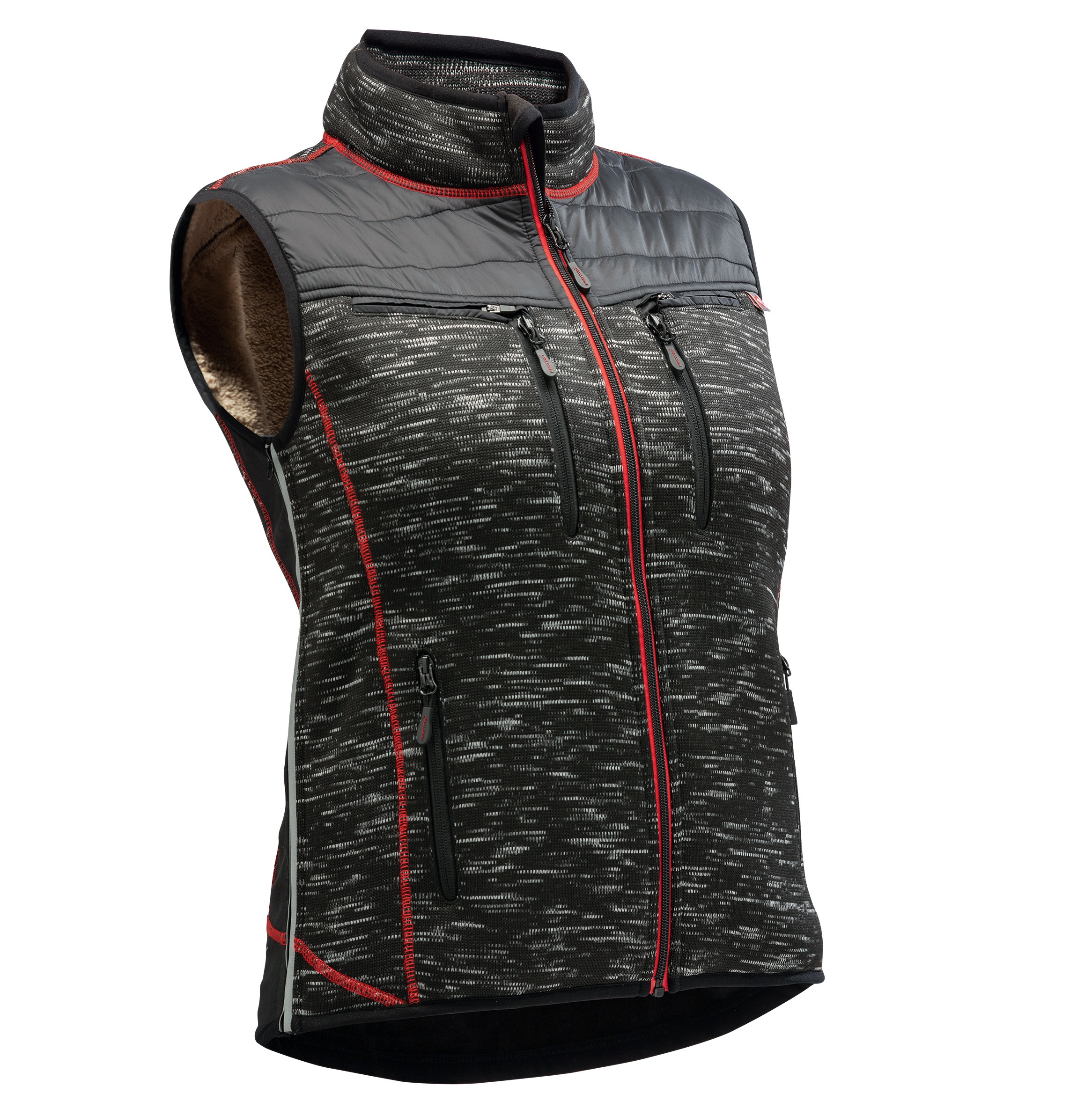 PFANNER® Protos® Inuit Teddy Weste | Damen | Farbe: Dark Melange | Größe: XXL