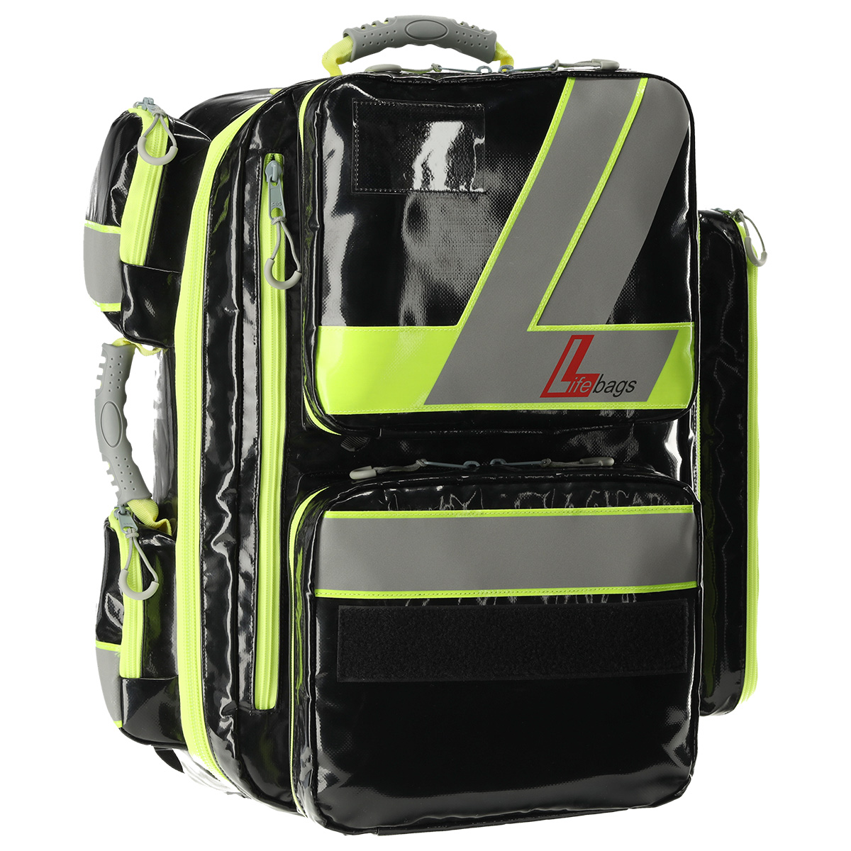LifeBags® Notfallrucksack X-Large aus BagsTEX-Plane | Farbe: Schwarz