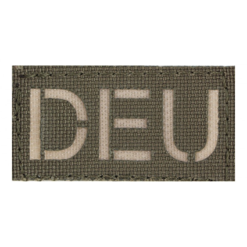 ZentauroN® Cordura Patch | Länderkennzeichnung: DEU | Klein | Farbe: Steingrau