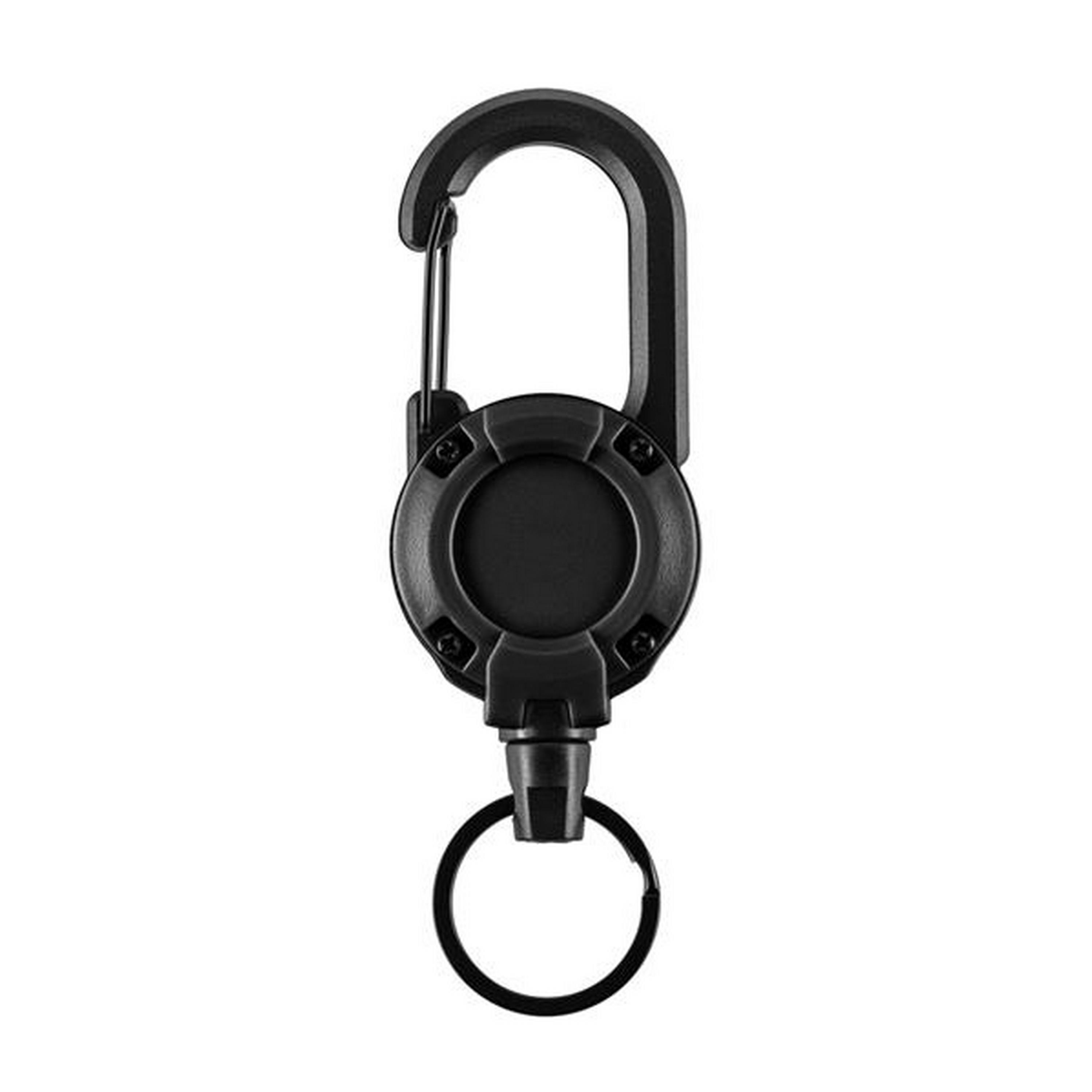 M-TAC® Karabiner mit ausziehbarem Schlüsselband | Länge: 65 cm | Farbe: Black