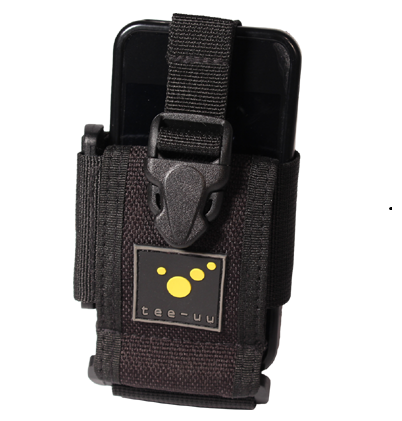 tee-uu® RING Smartphone / HRT Holster | Farbe: Schwarz