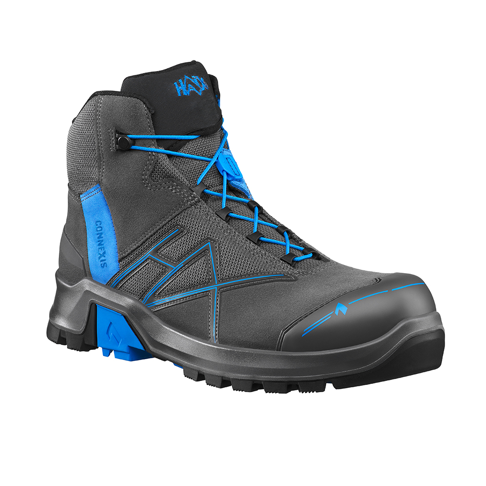 HAIX® CONNEXIS® Safety+ GTX MID Arbeitsschuh | Farbe: Grey / Blue | Größe: 39 / UK 6.0