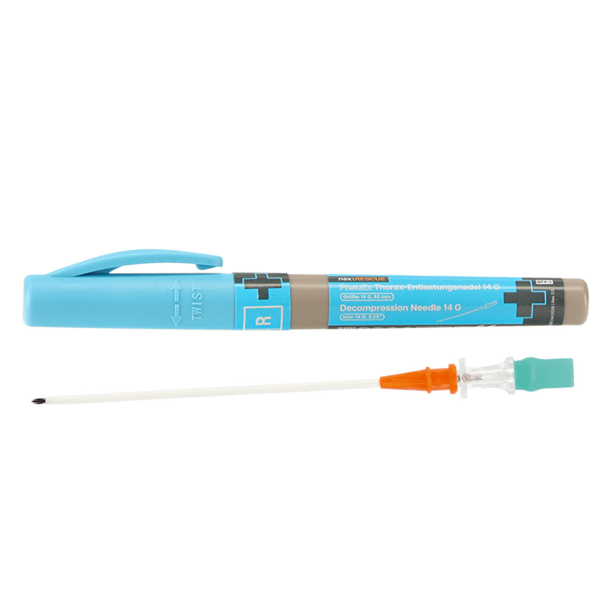nextRESCUE® PneuEx Needle Dekompressionsnadel / Pneumothoraxentlastungsnadel | Größe: 14 G