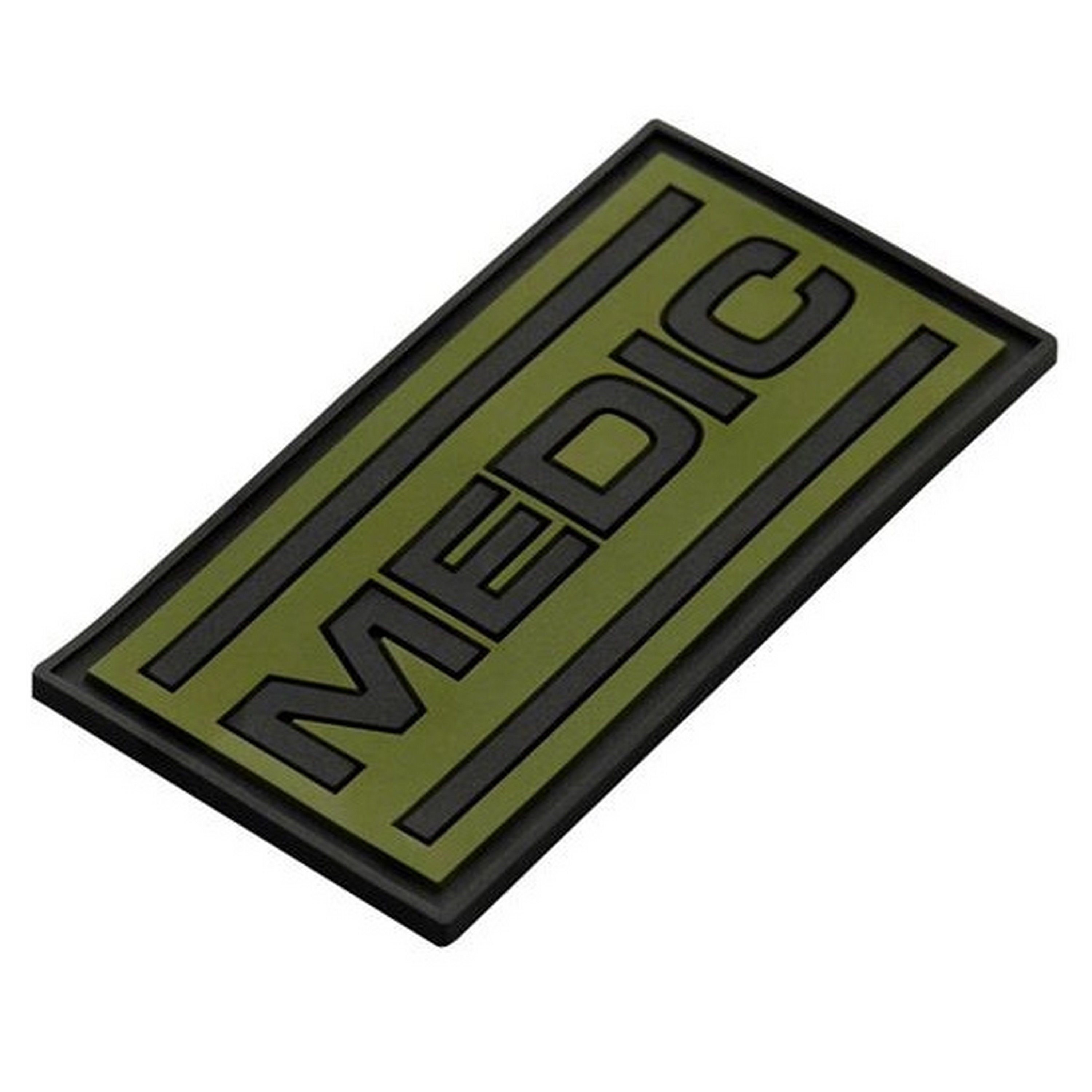 M-TAC® 3D Rubberpatch |  MEDIC | Abmessung: 7 x 3,5 cm | Farbe: Black / Oliv
