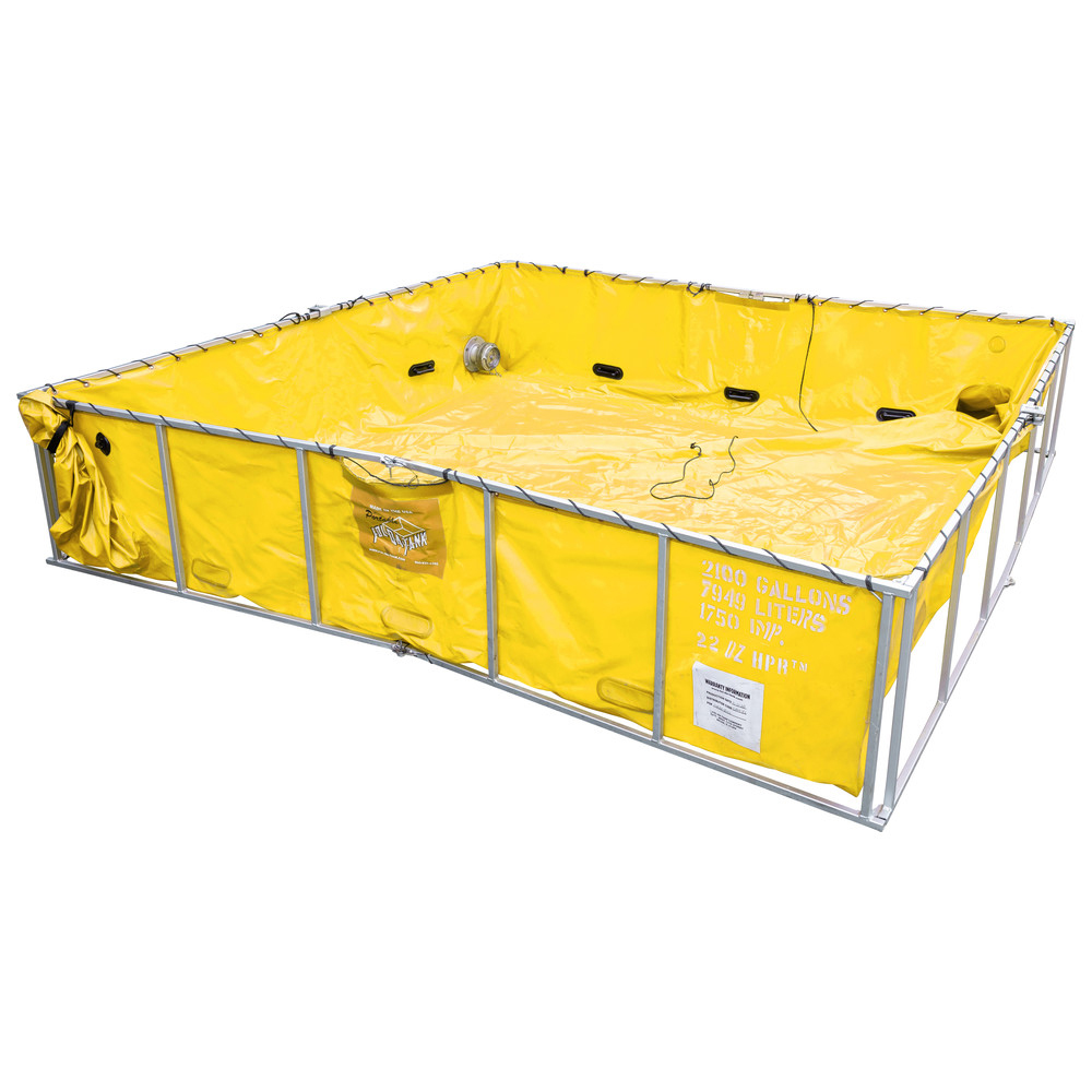 FOL-DA-TANK® Frame Tank mit Doppelfaltung | ohne Flansch | Volumen: 3.800 Liter