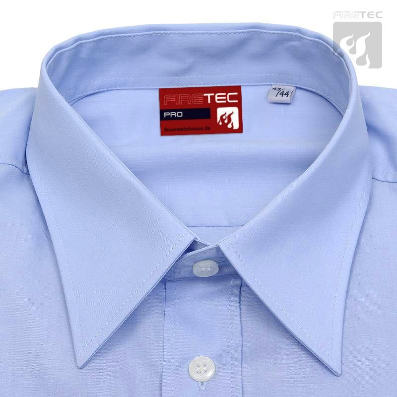 FireTec Diensthemd Premium | Firechief mit Schultertunnel | 1/2 Arm | Farbe: Imperialblau