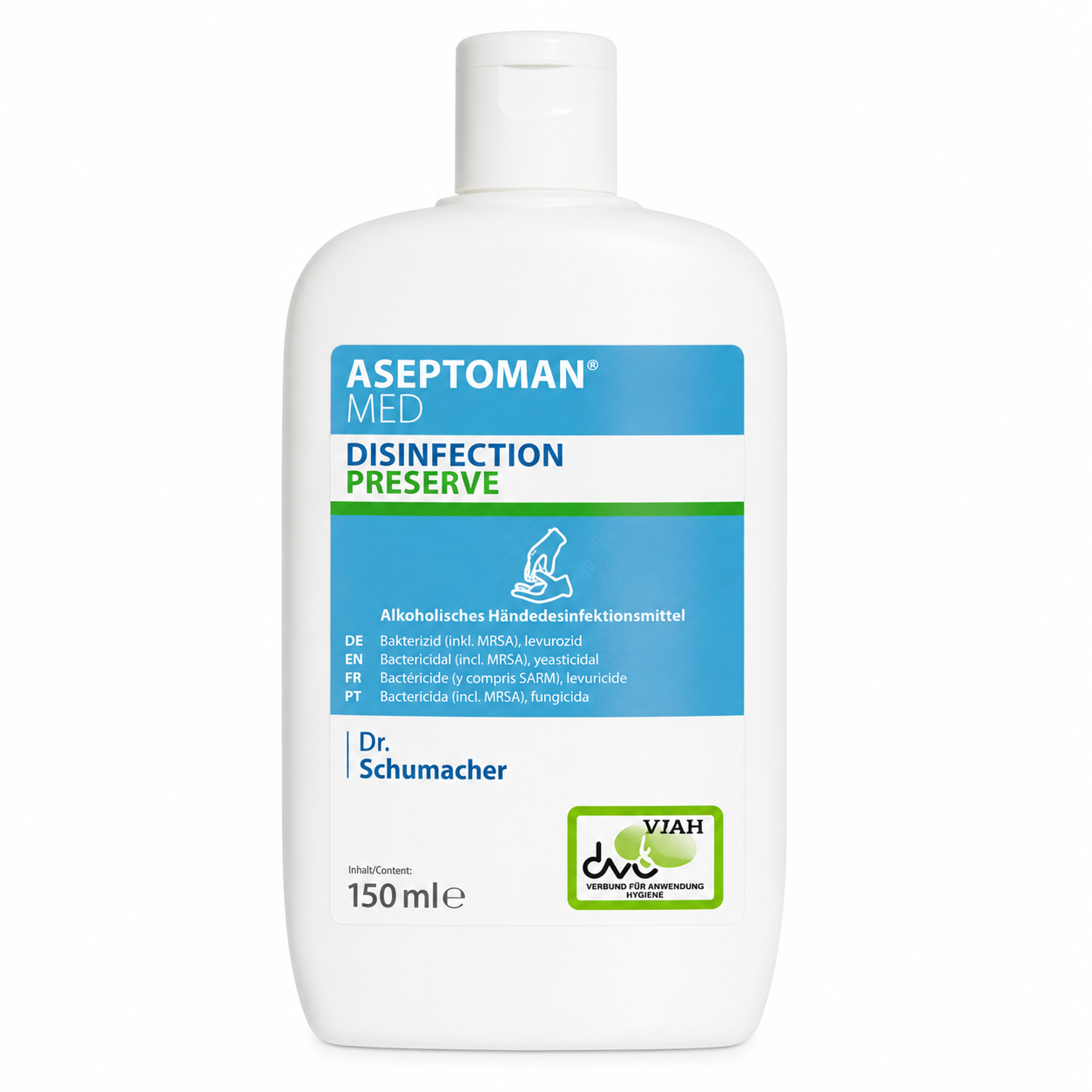 Dr. Schumacher ASEPTOMAN® med Händedesinfektionsmittel | 150 ml Flasche