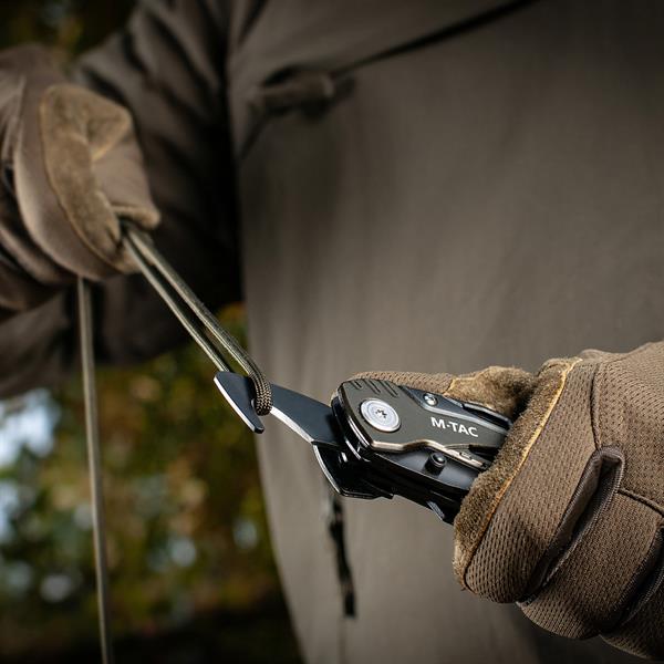 M-TAC® Kompaktes Multitool aus Edelstahl | Typ 2 | Farbe: Green / Black