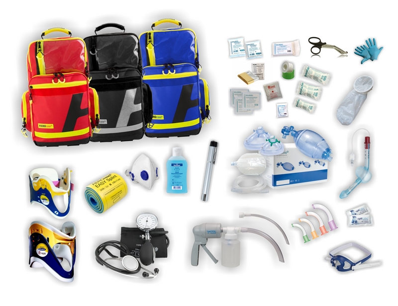 MEIERmed® Notfallrucksack Large | Füllung First Responder L | AEROtex®-Dura | Schwarz