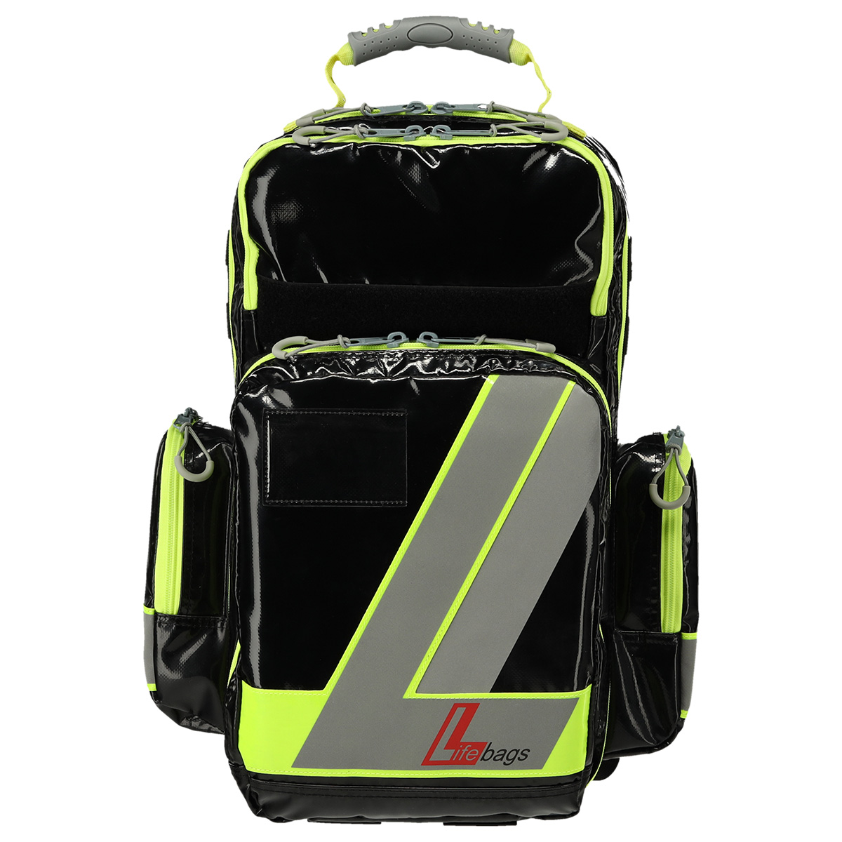 LifeBags® Notfallrucksack Large aus BagsTEX-Plane | Farbe: Schwarz