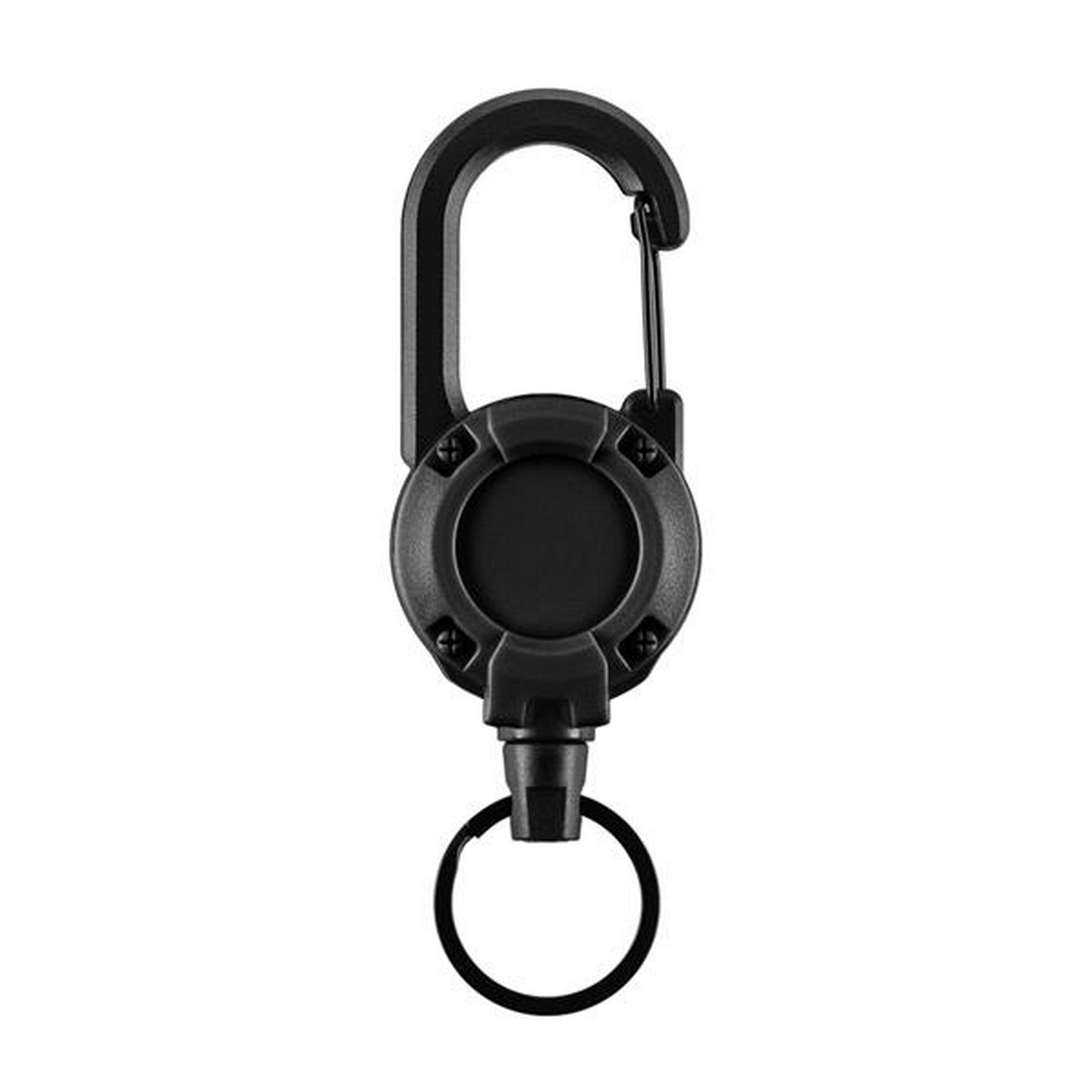 M-TAC® Karabiner mit ausziehbarem Schlüsselband | Länge: 65 cm | Farbe: Black