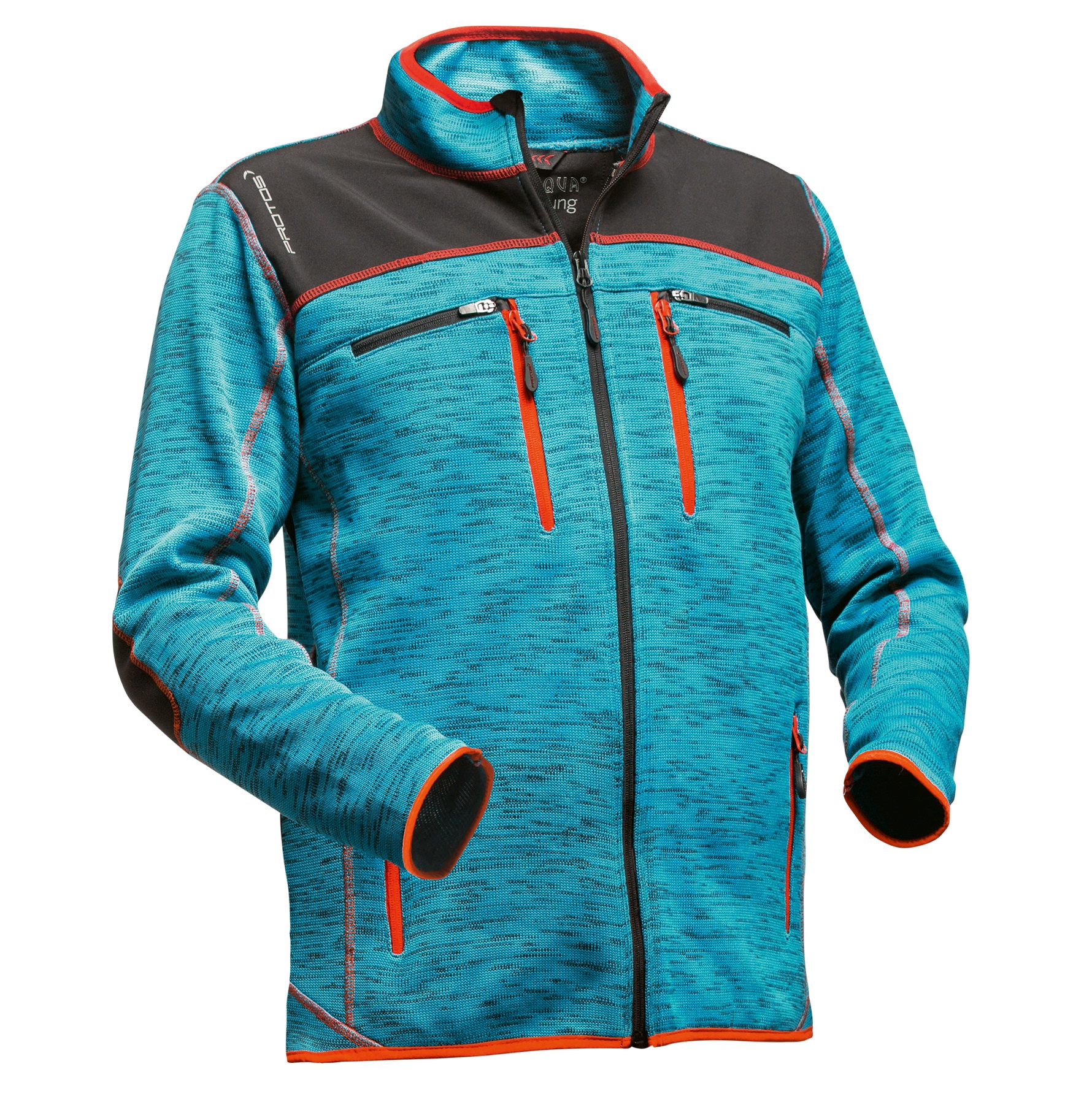 PFANNER® Protos® Inuit Strickjacke mit Softshell | Herren | Farbe: Blau Melange | Größe: L