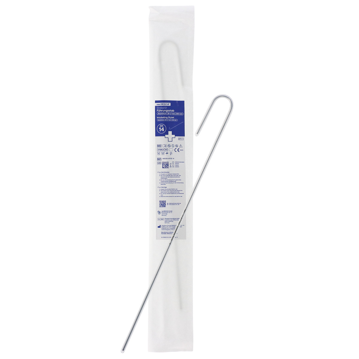 nextRESCUE® EndoAir Führungsstab | CH 14 | Ø 4,7 mm | Länge: 350 mm