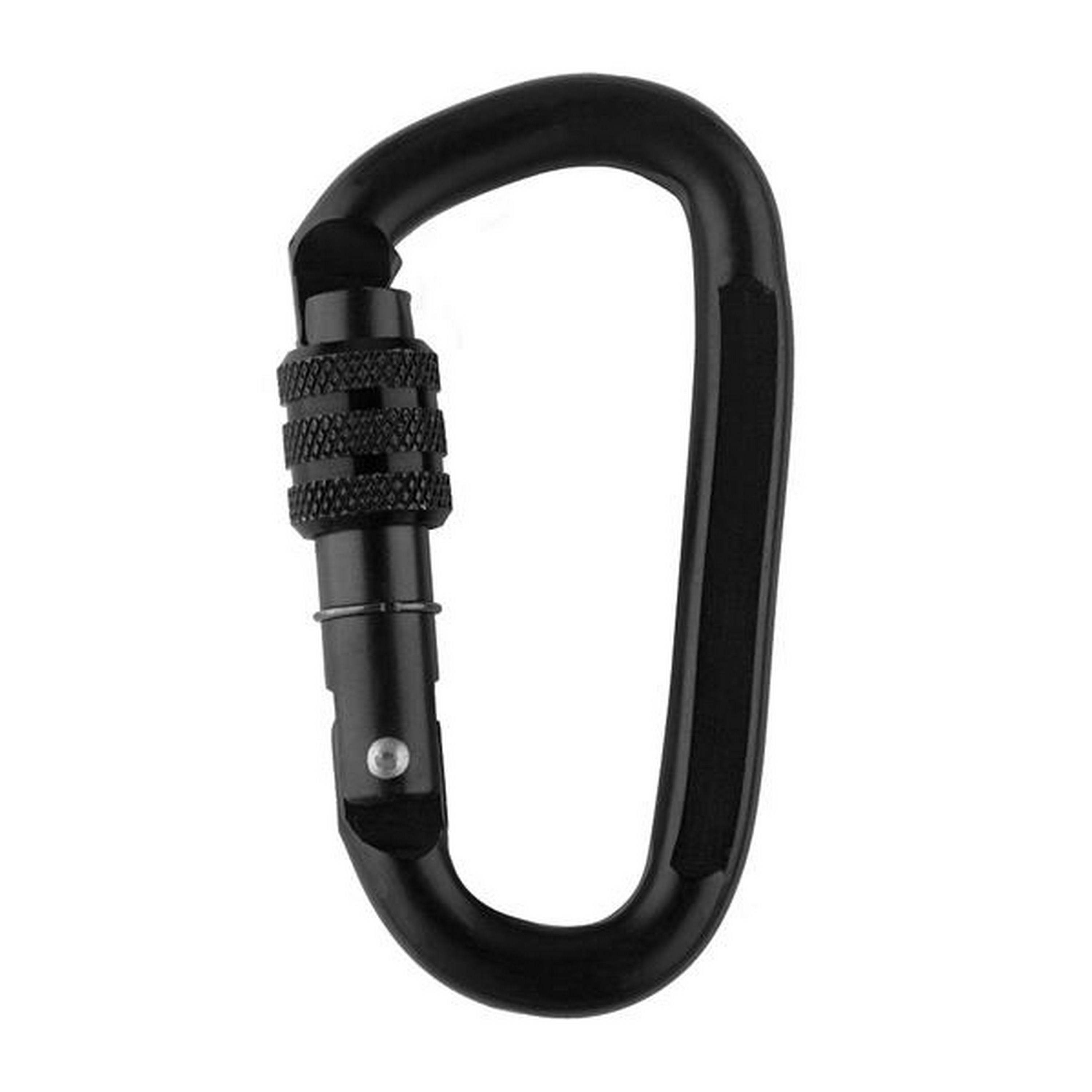 M-TAC® Trapezkarabiner aus legierter Stahl | 20,45 kN | Reißlast: 2000 kg | Farbe: Black