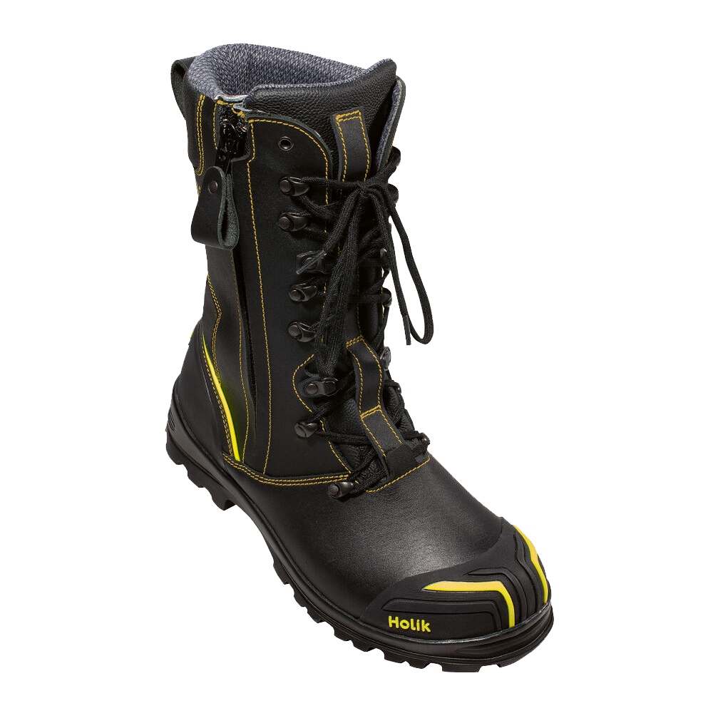 HOLIK Feuerwehr Comfort Reißverschlussstiefel | Modell Zlin GII CH PU | Größe: 35