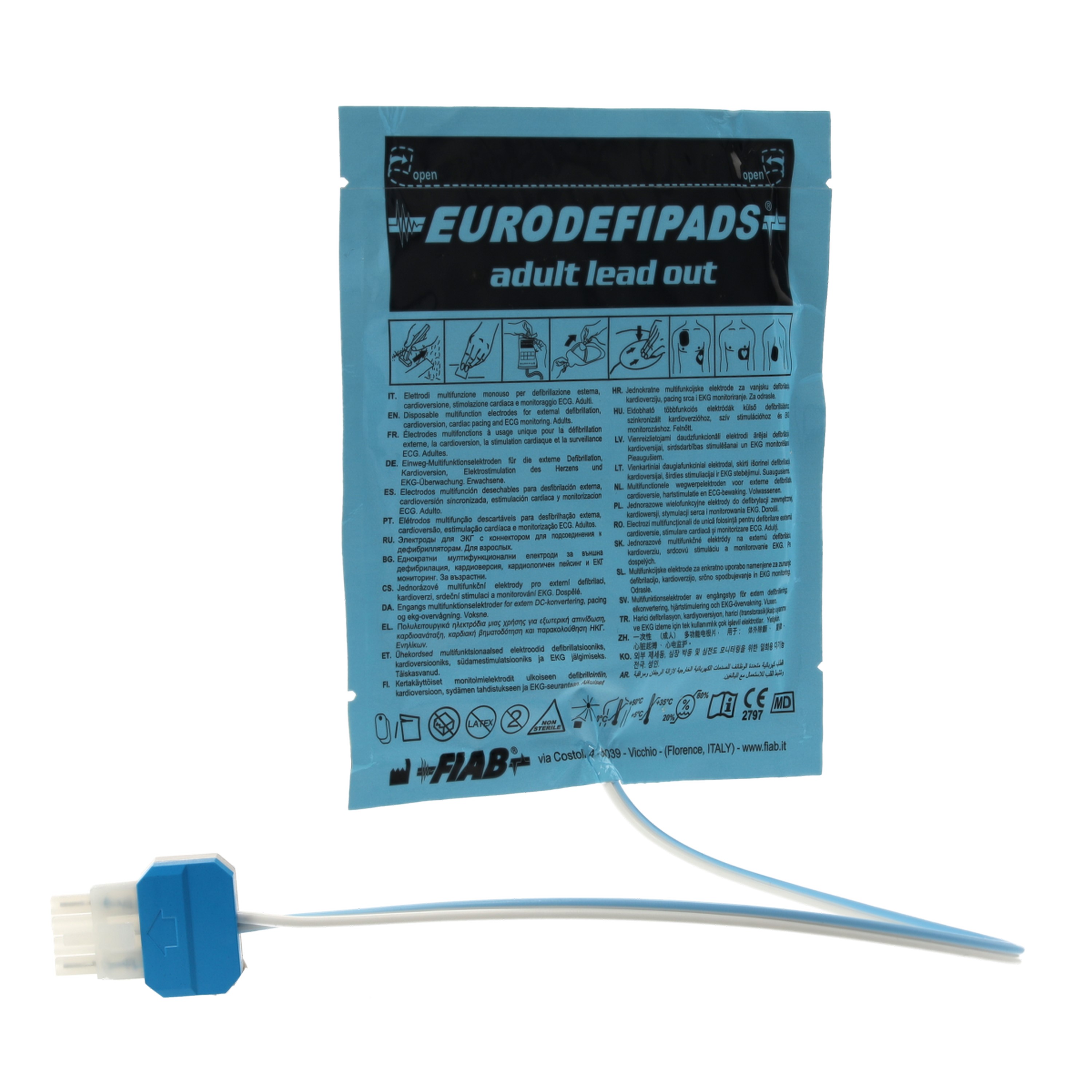 FIAB® Eurodefipads® Defibrillationselektroden WelchAllyn® AED 10/20 | Erwachsene