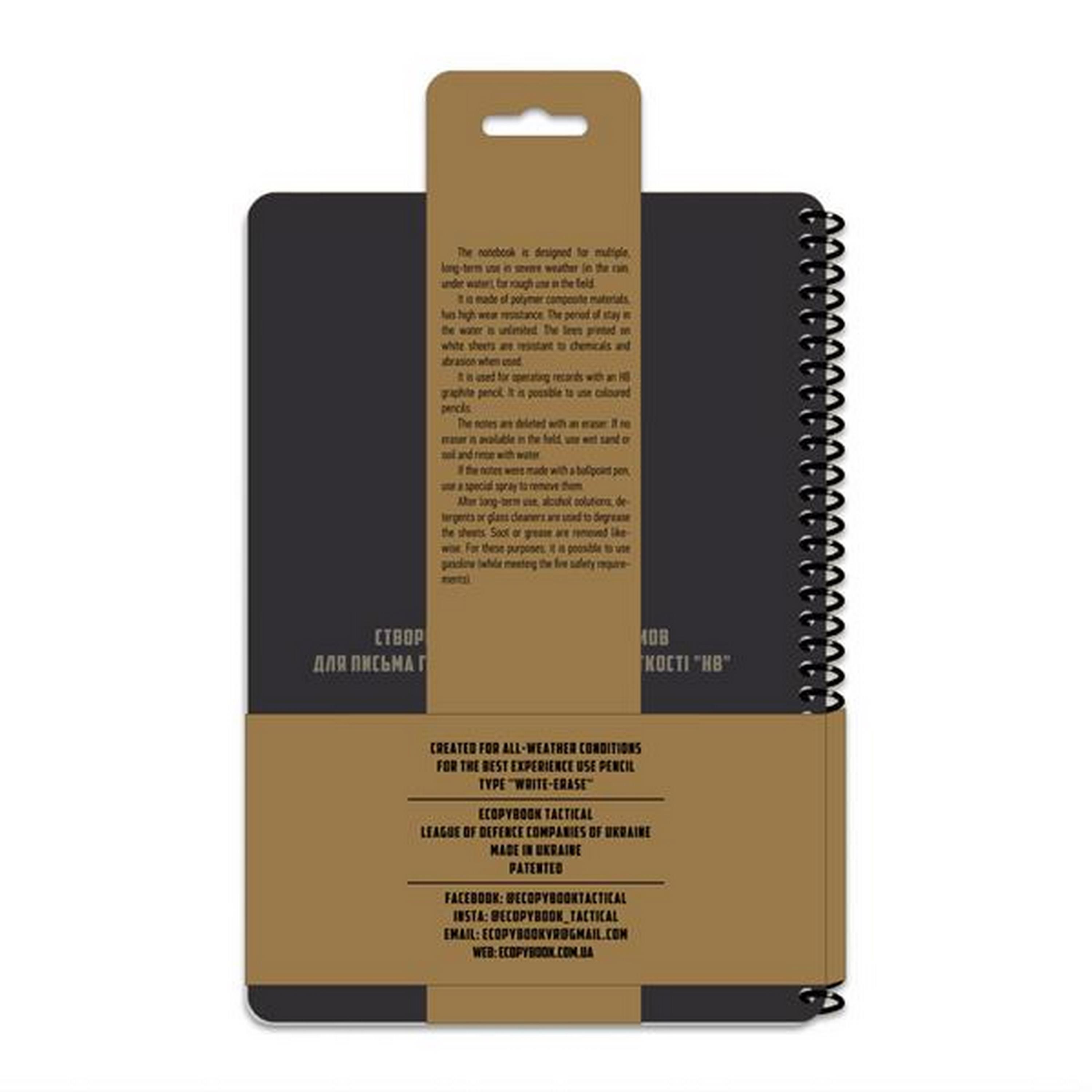 Ecopybook® Wasserdichtes Notizbuch / Tactical All Weather Notebook | Regular Maxi