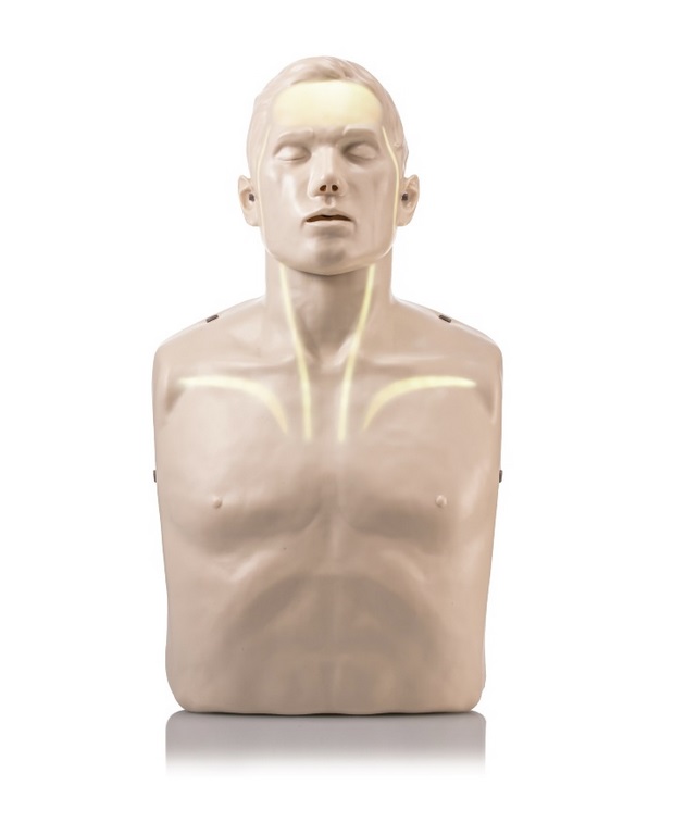 BRAYDEN™ Advanced CPR Reanimationspuppe mit LED Blutfluss | Farbe: Weiße LED´s