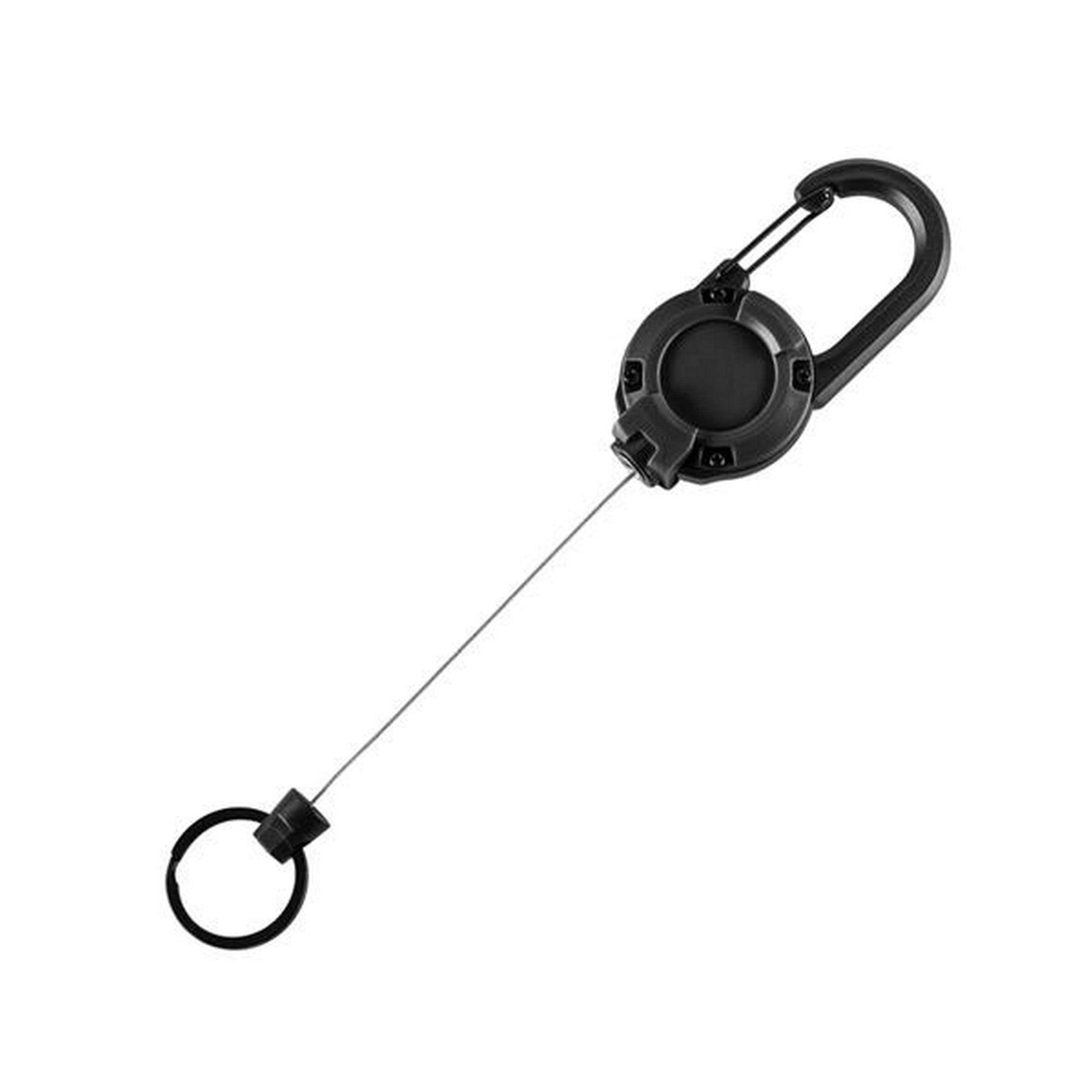 M-TAC® Karabiner mit ausziehbarem Schlüsselband | Länge: 65 cm | Farbe: Black