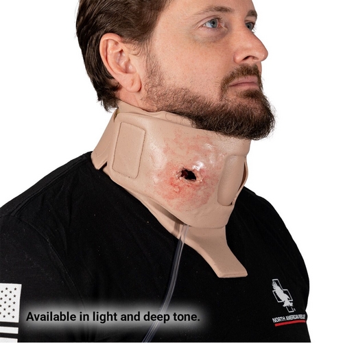 North American Rescue® SMRT Surgical Airway Task Trainer mit Schussverletzung | Farbauswahl