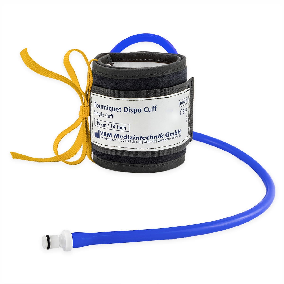 VBM® Tourniquet Dispo Cuff | Blutsperrmanschette | Farbe: Gelb | Größe: 35 x 8 cm | Packung á 10 Stück
