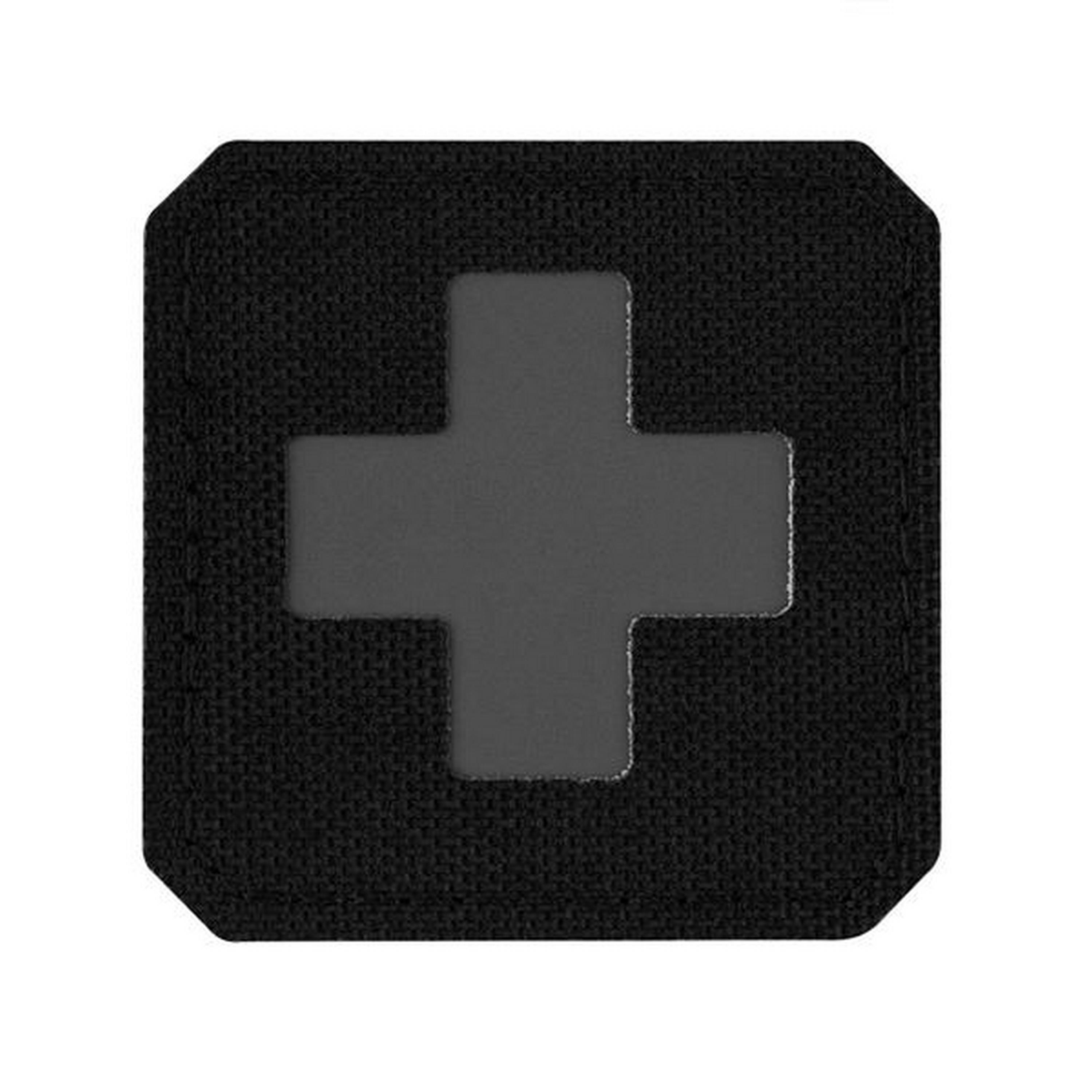 M-TAC® Medic Cross Laser Cut Patch aus Codura | Abmessung: 4,5 x 4,5 cm | Farbe: Black / Gray